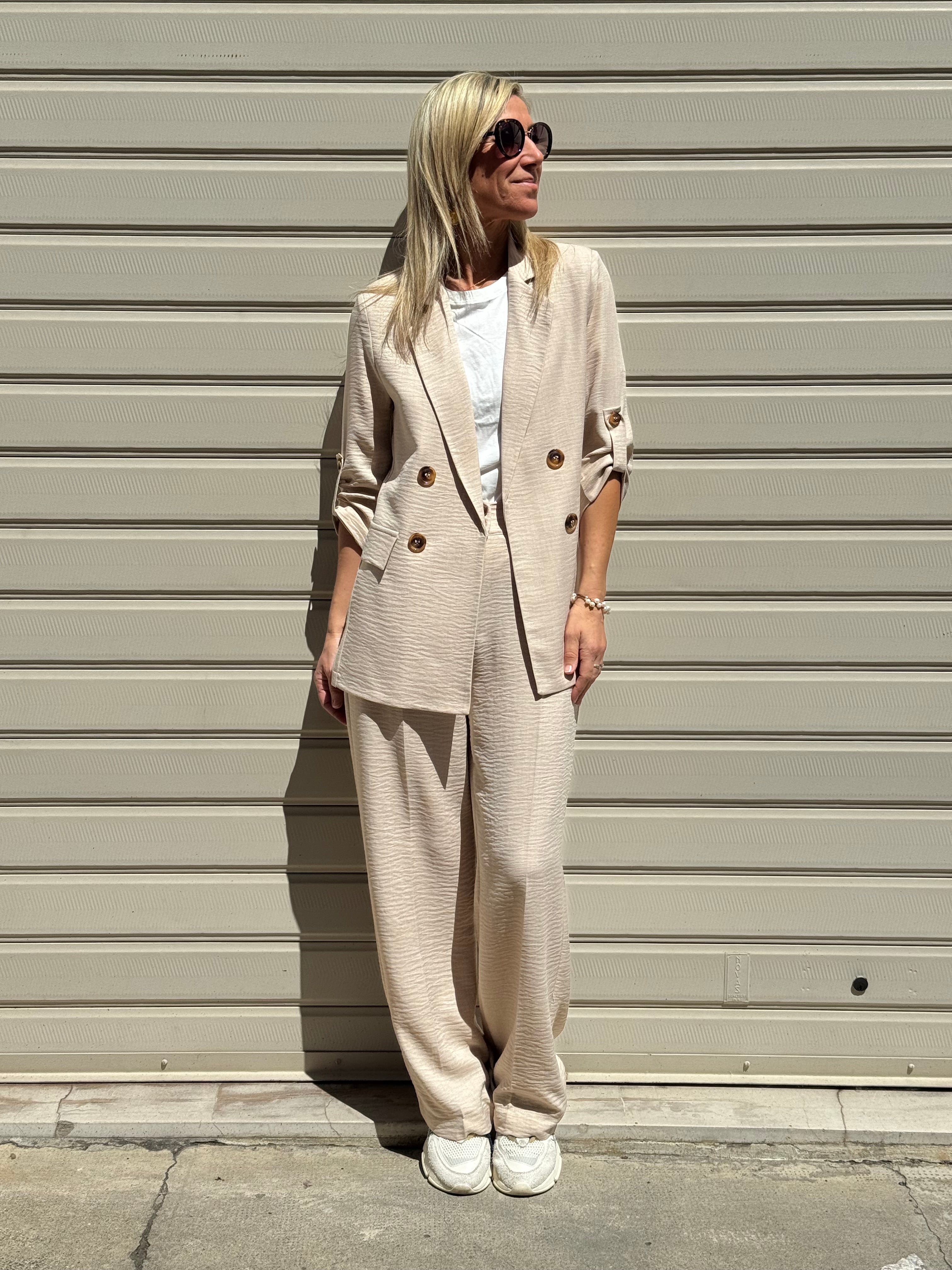 Pantalone palazzo due bottoni artigli