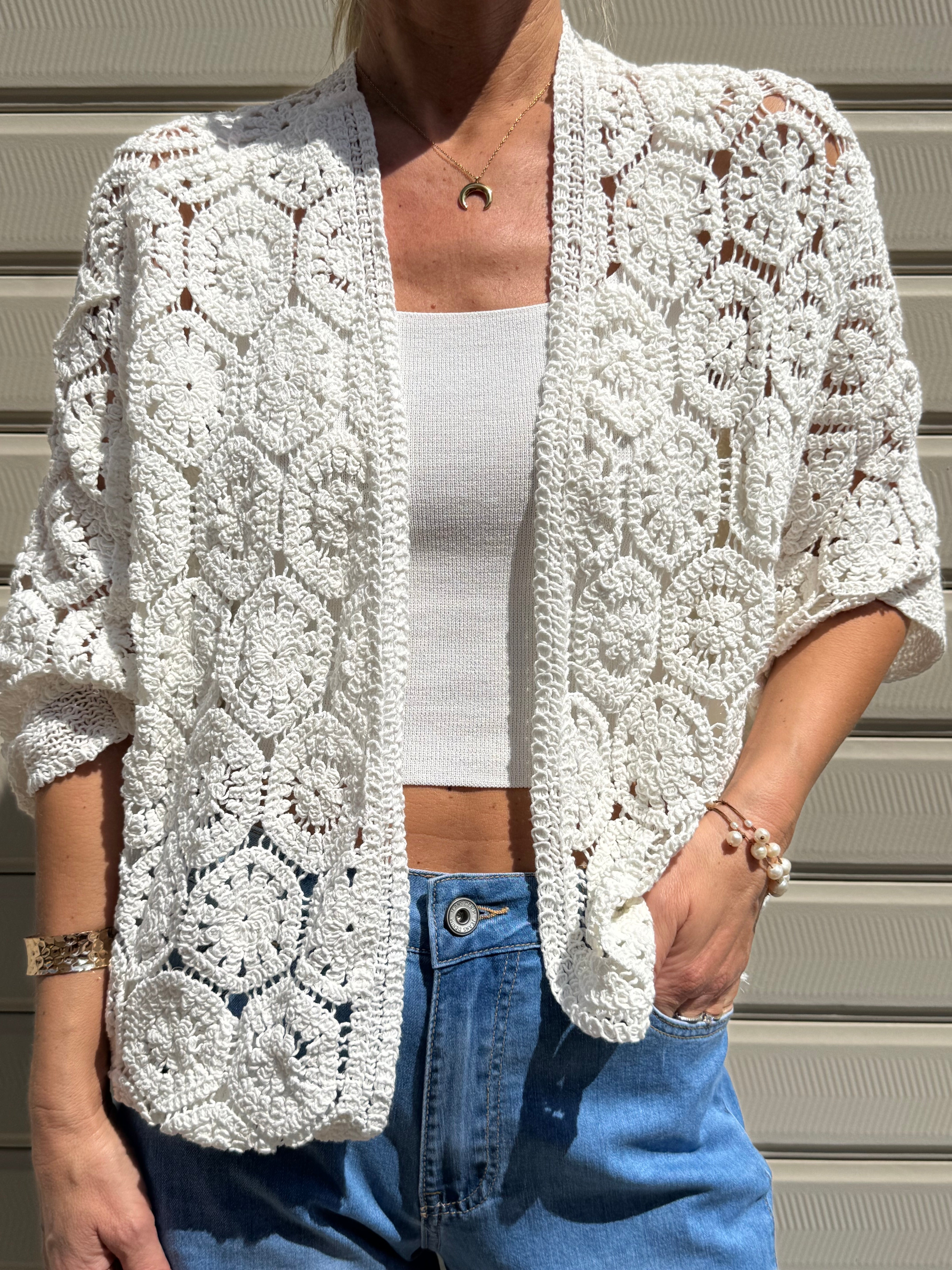 Cardigan uncinetto adora