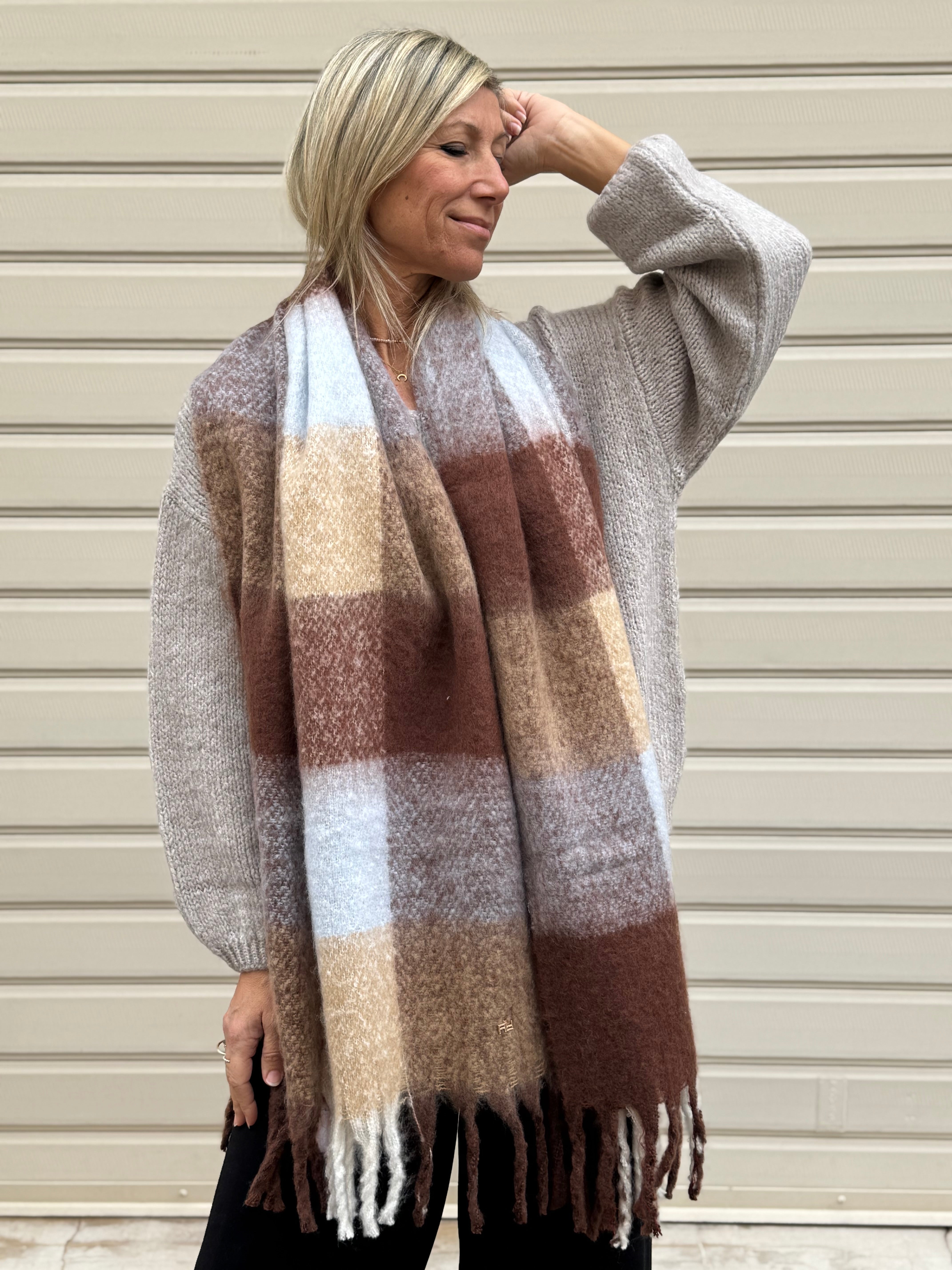 Sciarpa bicolor artigli