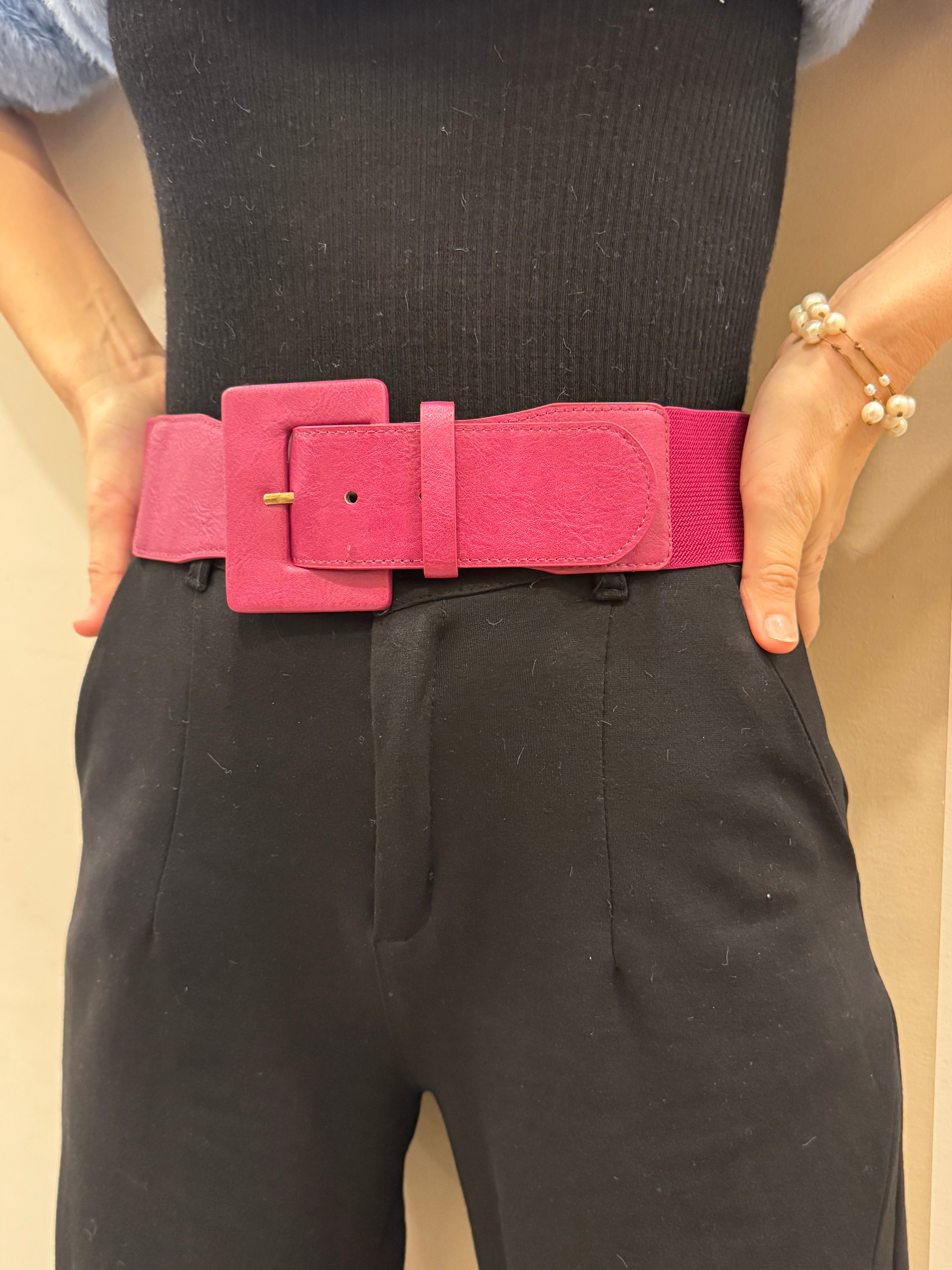 Cintura Fibbia Ecopelle