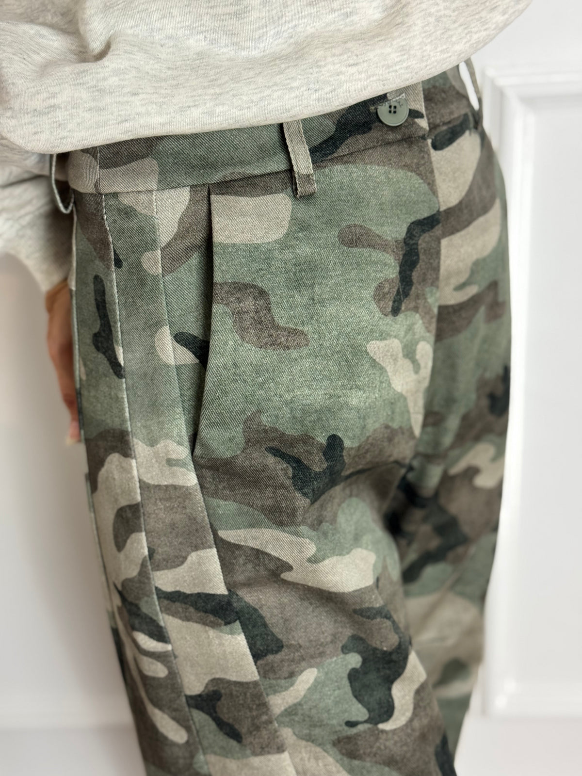 Pantalone Barrel mimetico