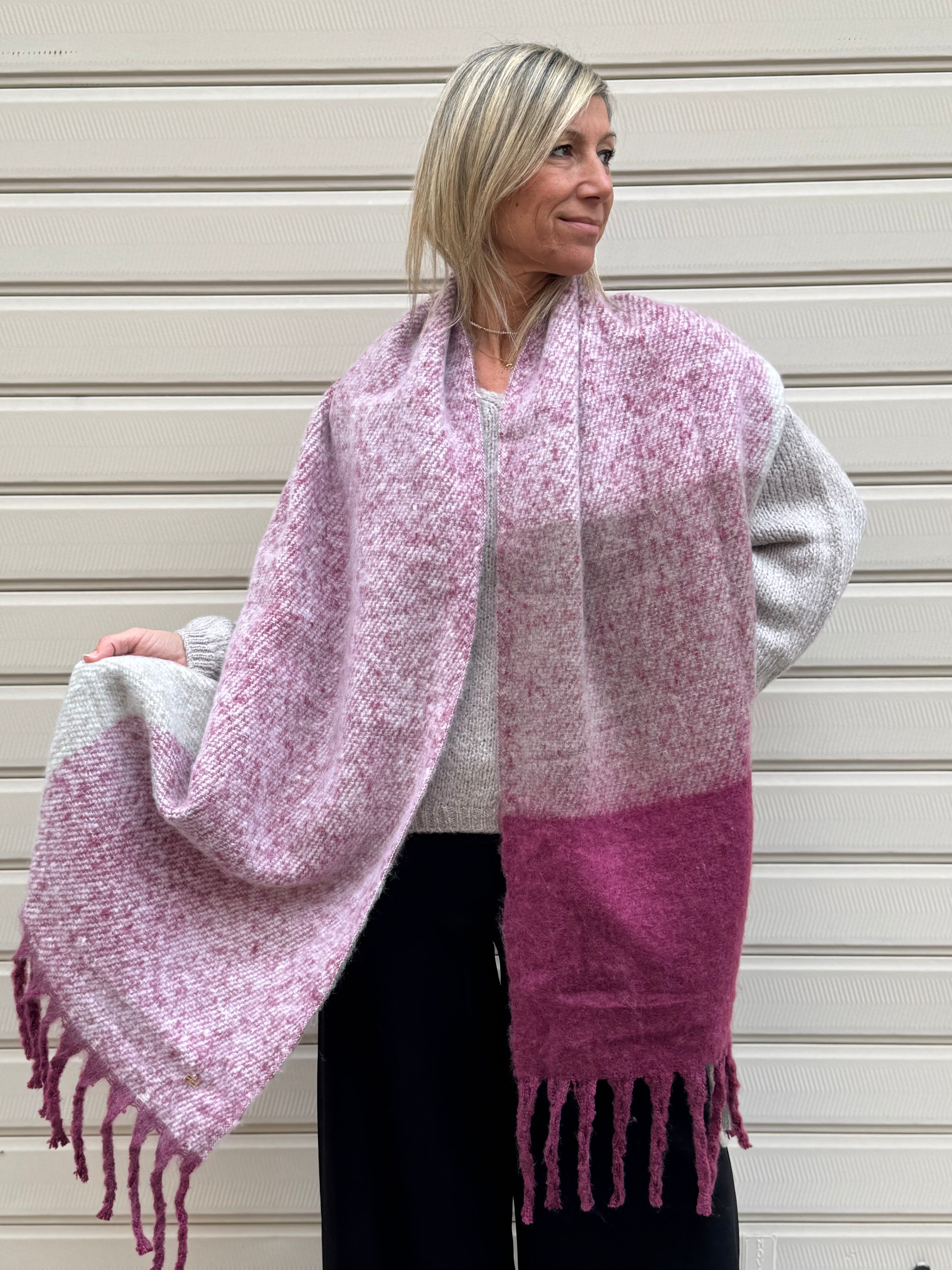 Sciarpa bicolor artigli