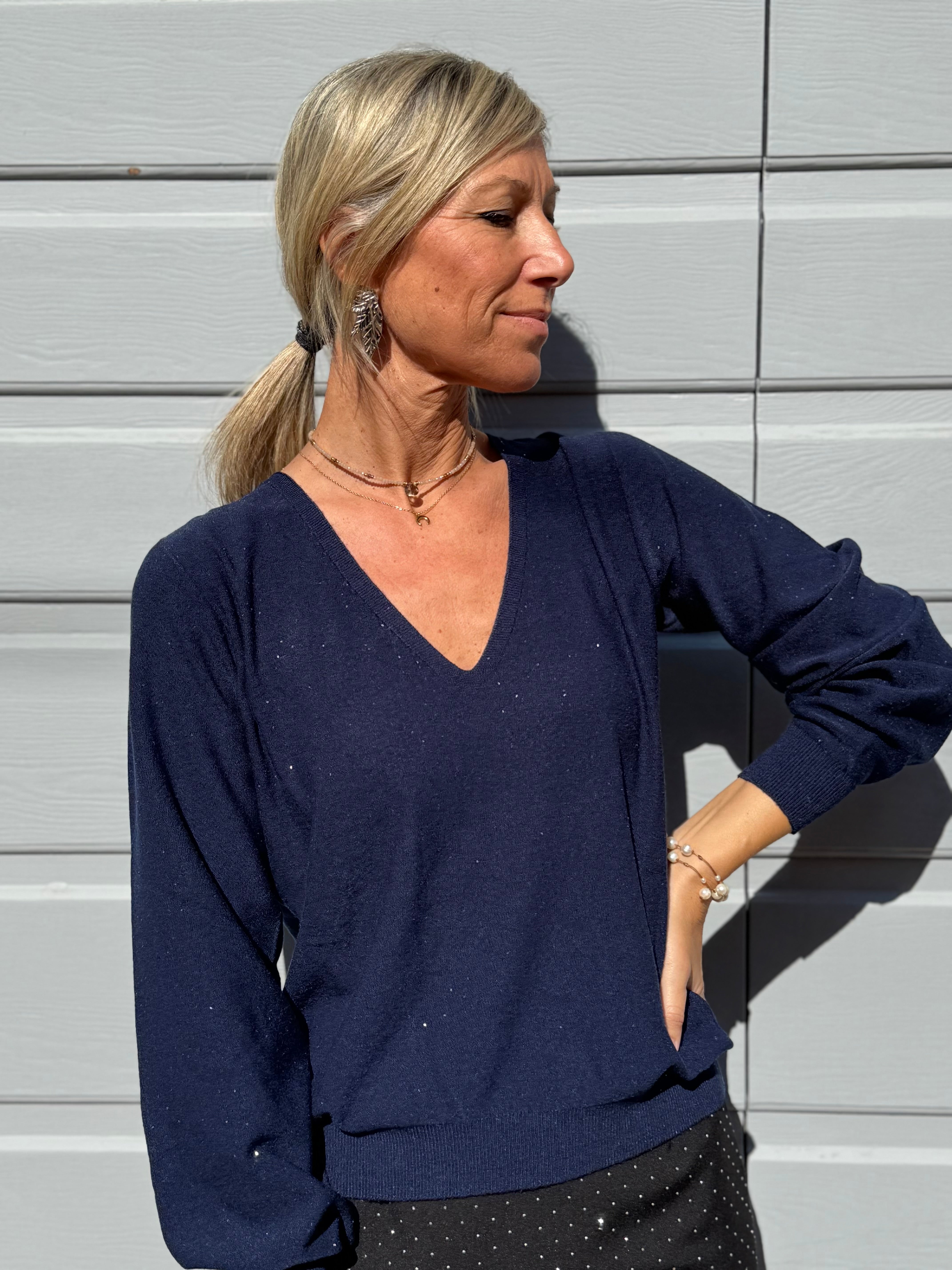 Scollo v glitter Kontatto