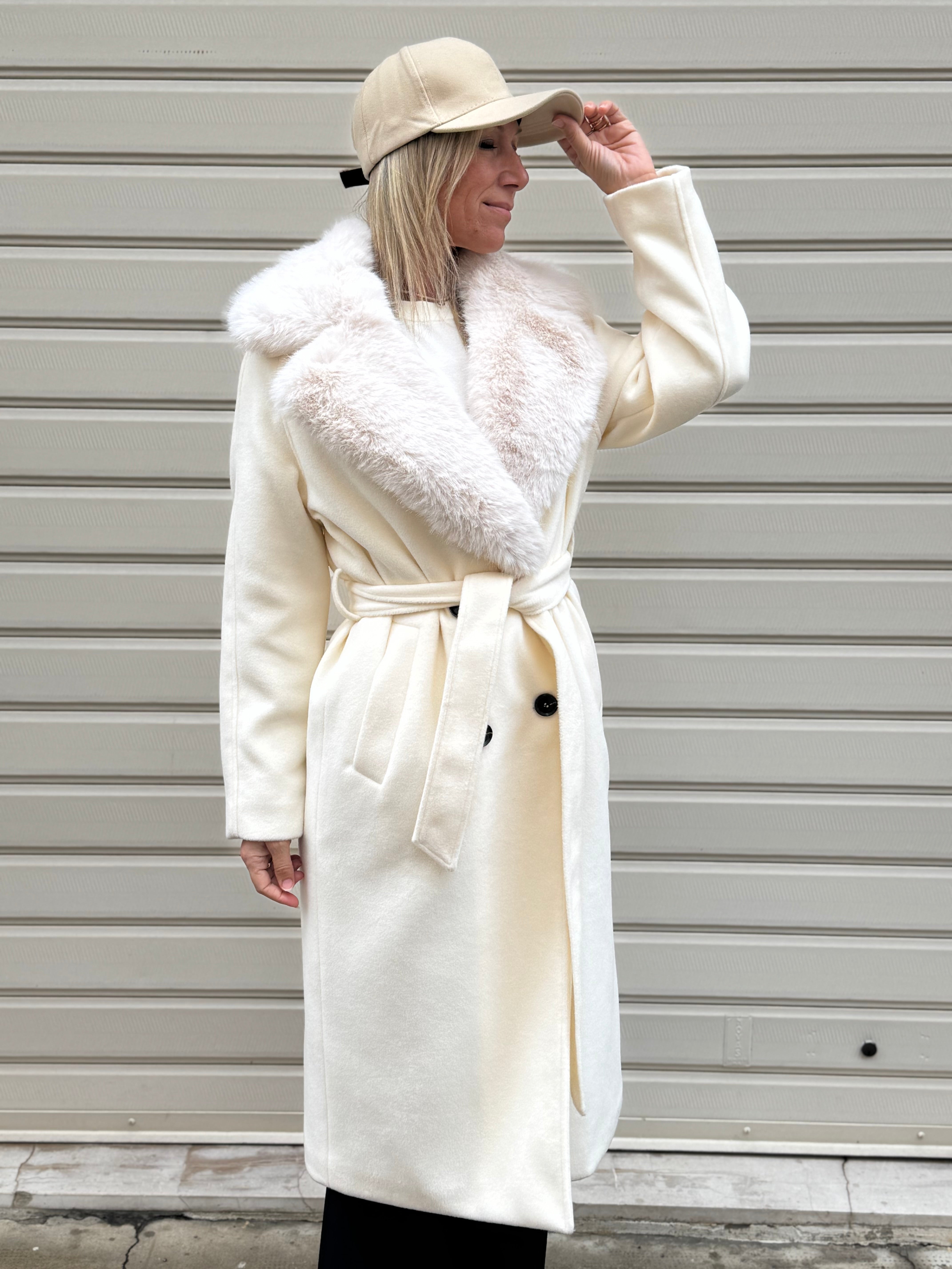 Cappotto lungo imbottito artigli