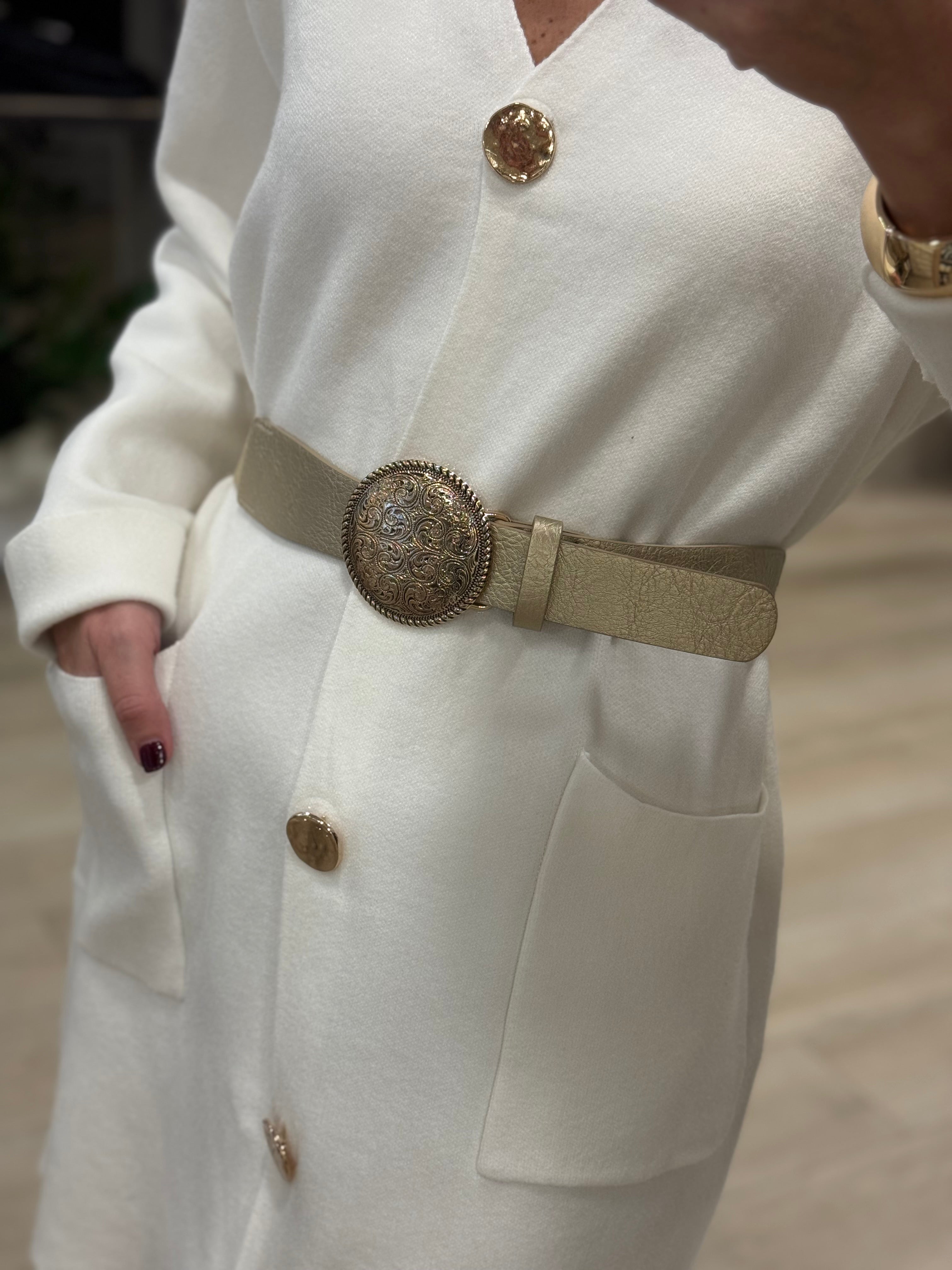 Cintura fibbia rotonda