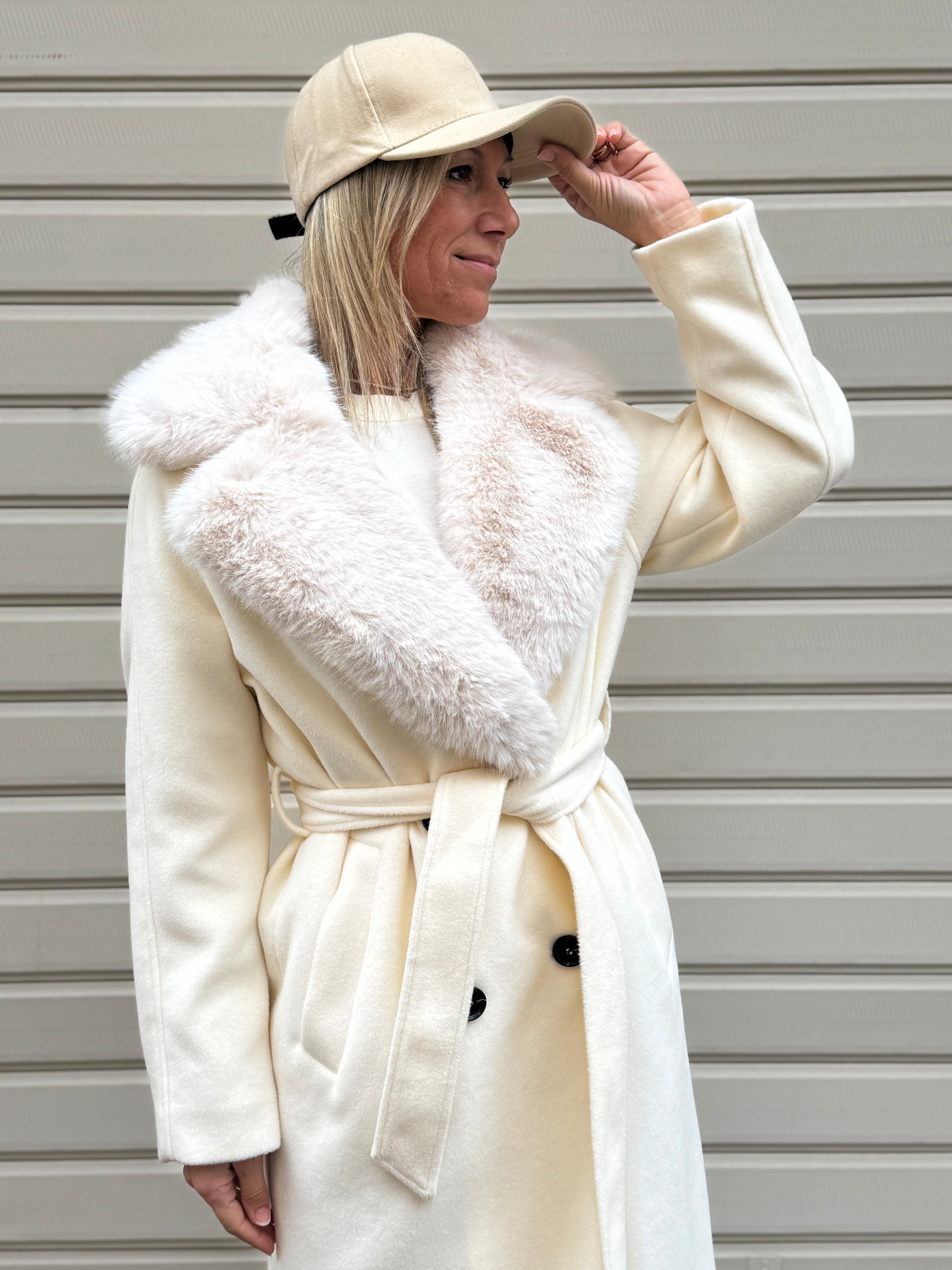 Cappotto lungo imbottito artigli