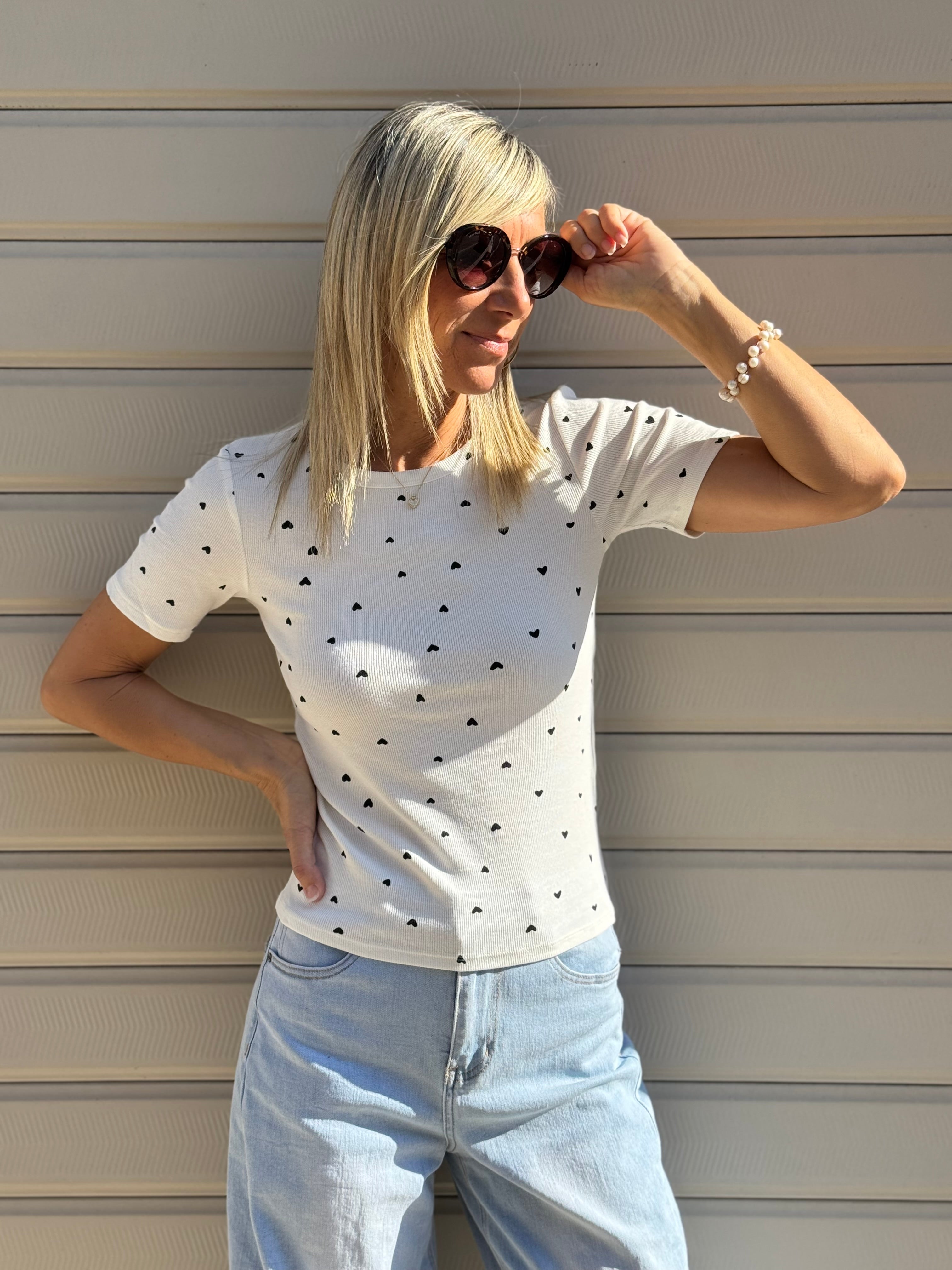 Tshirt cuori jdy