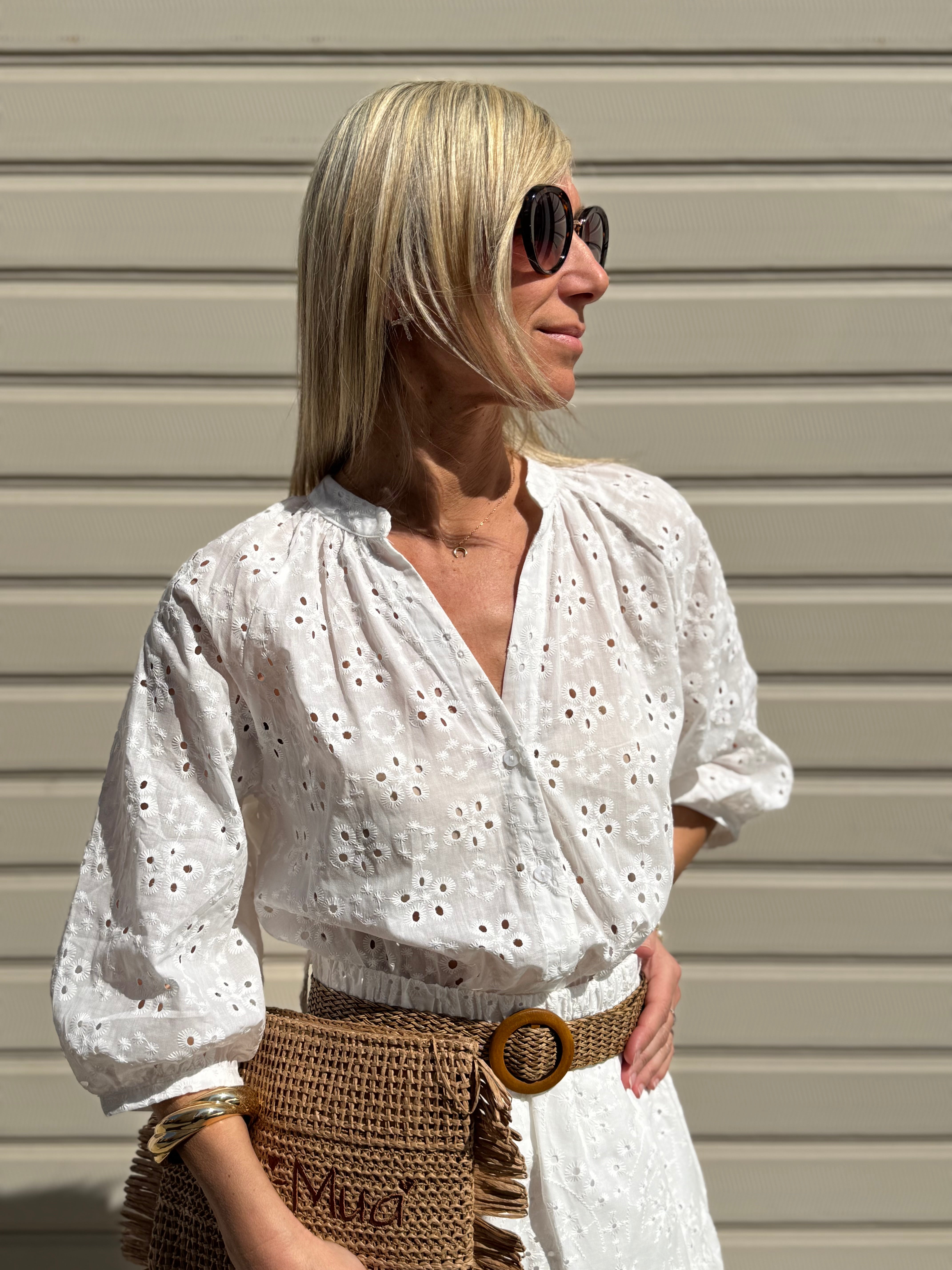 Camicia sangallo adora