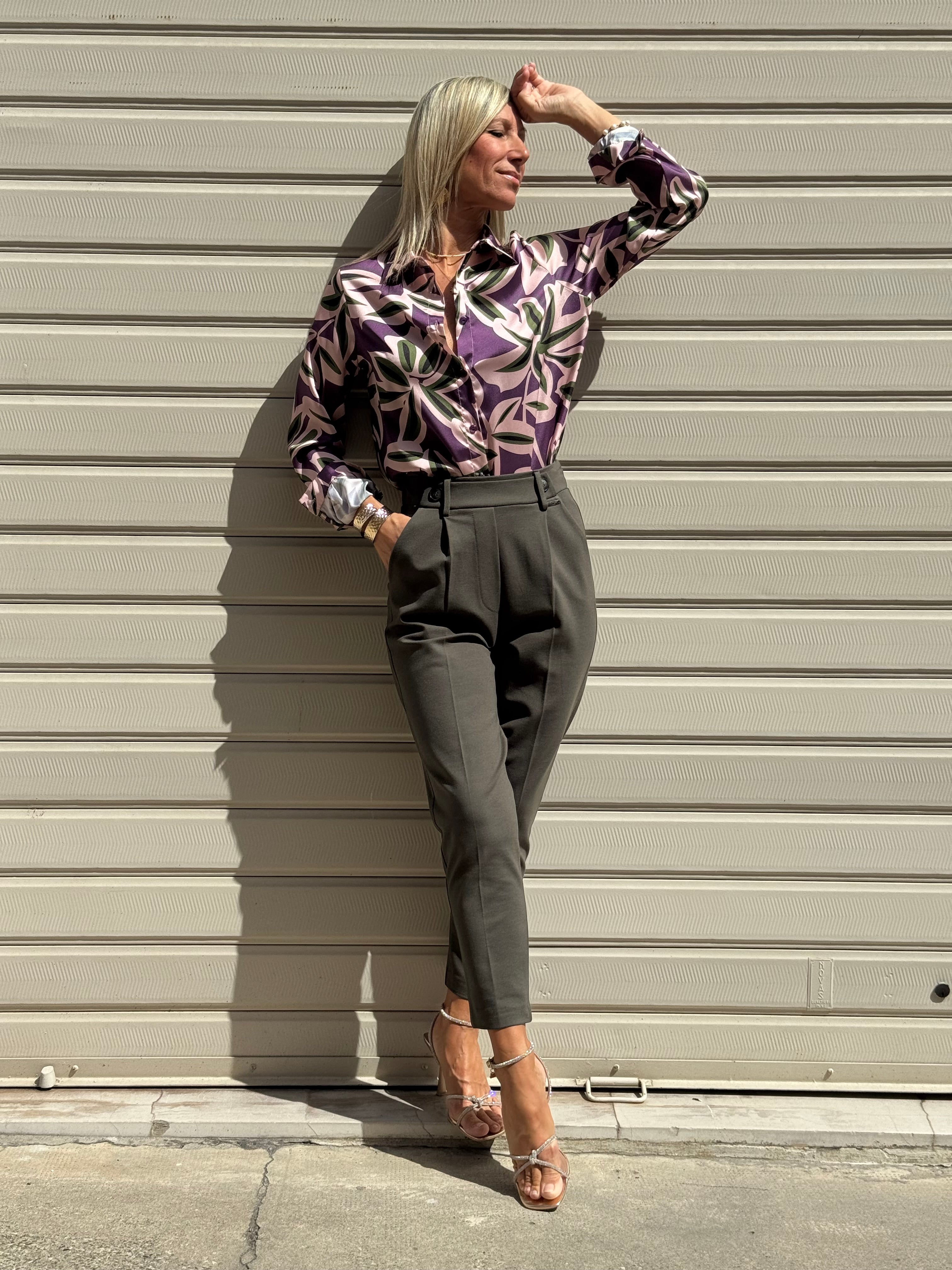 Camicia fantasia botanica