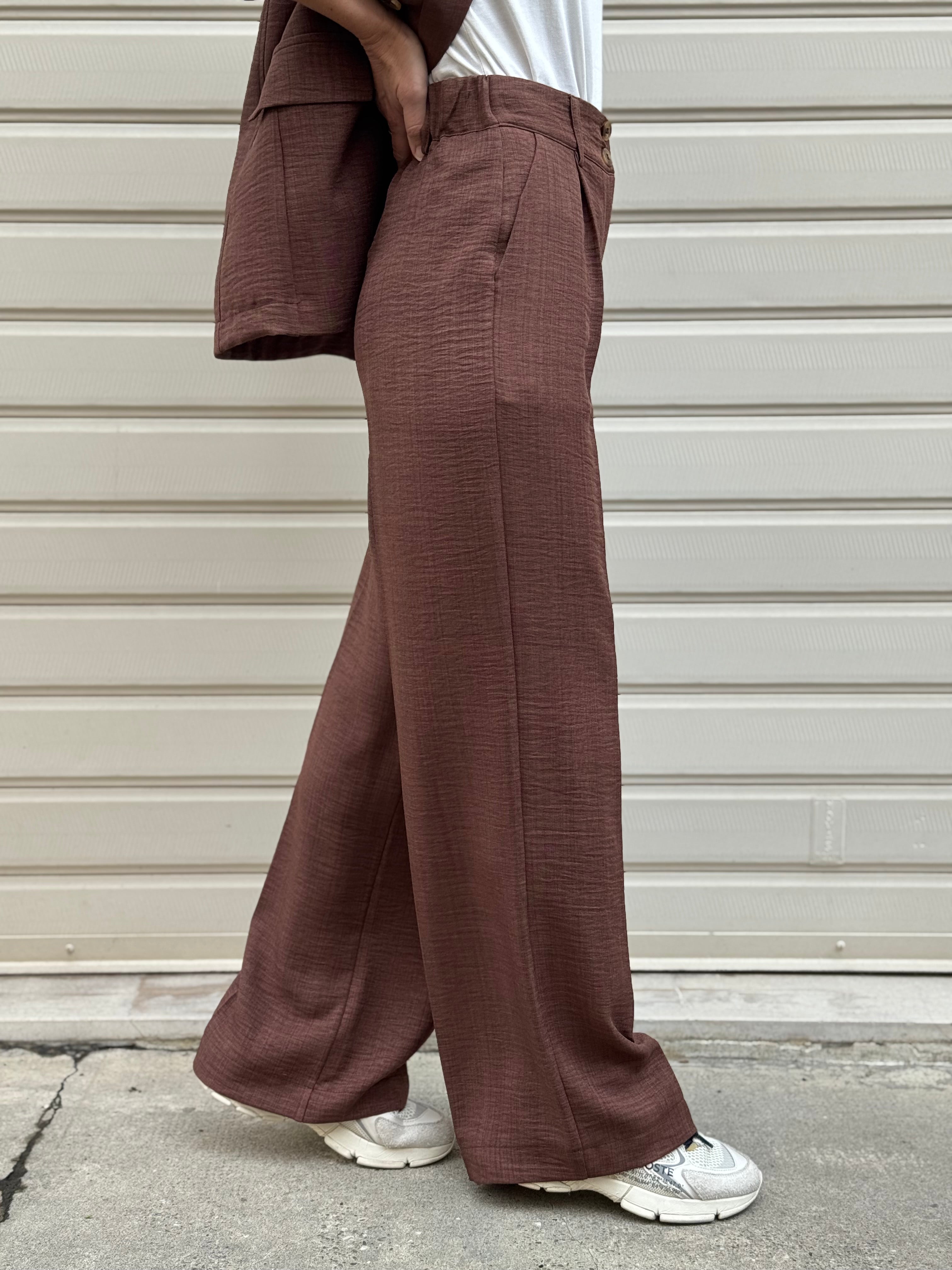 Pantalone palazzo due bottoni artigli