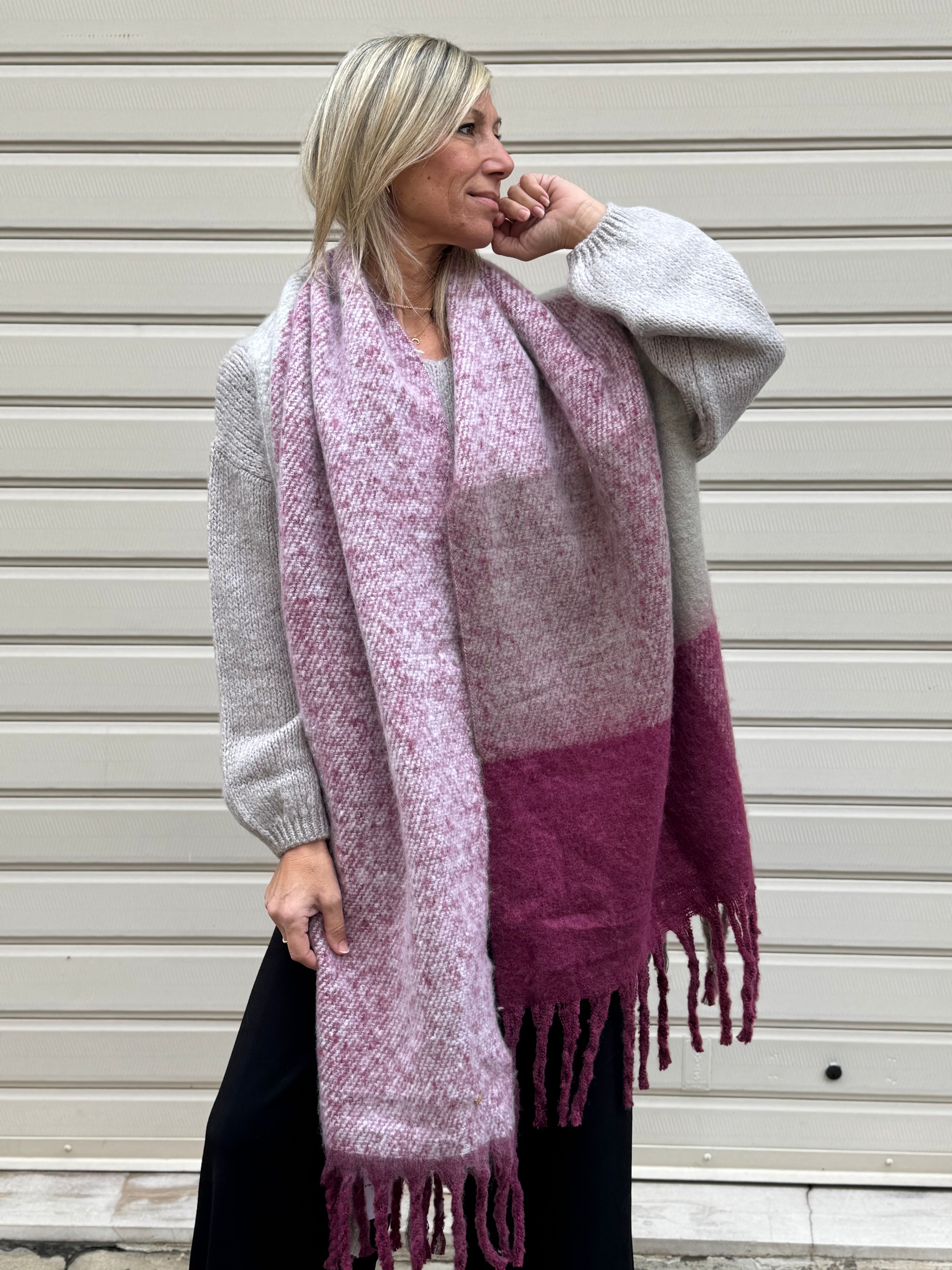 Sciarpa bicolor artigli