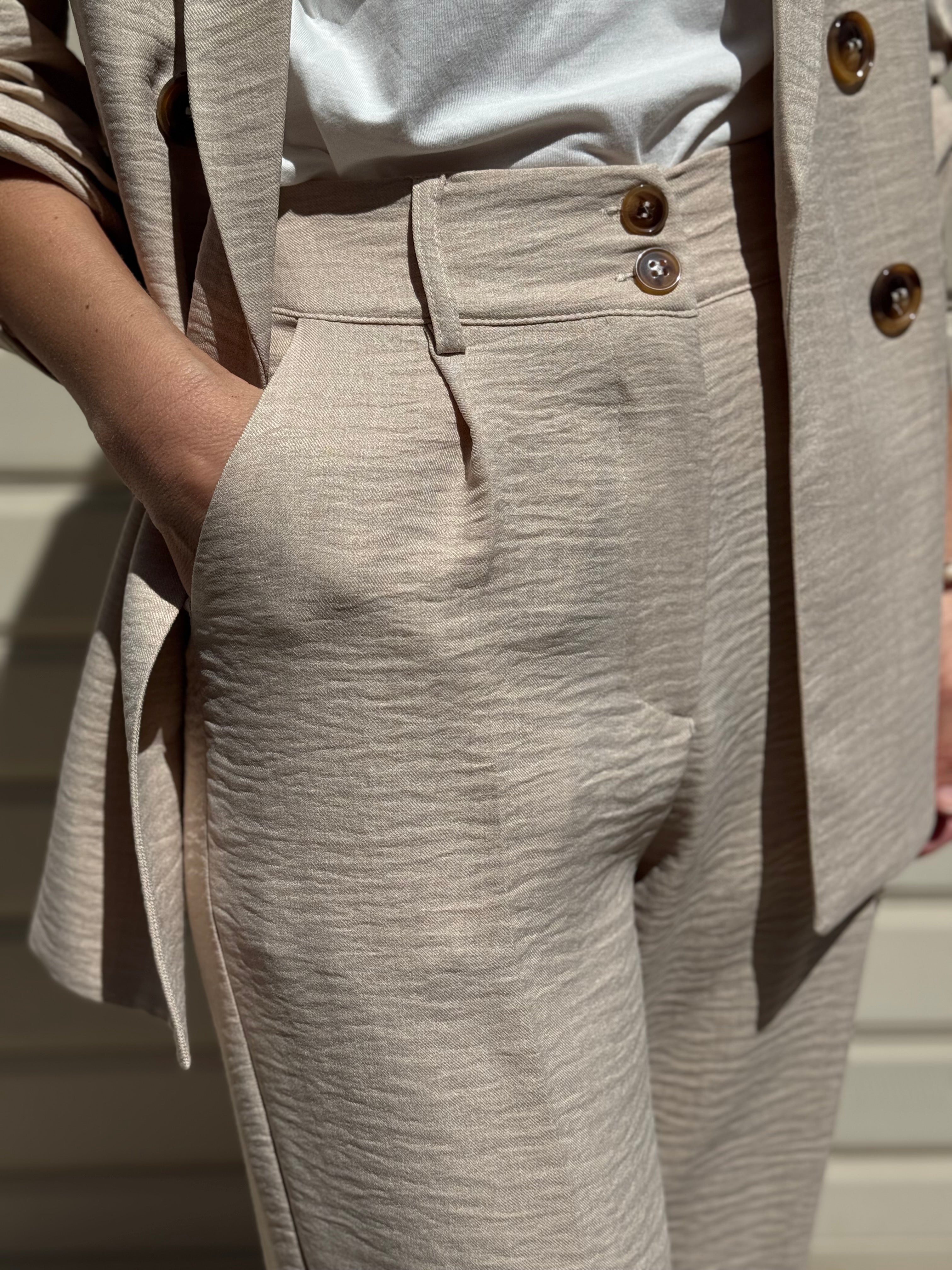 Pantalone palazzo due bottoni artigli