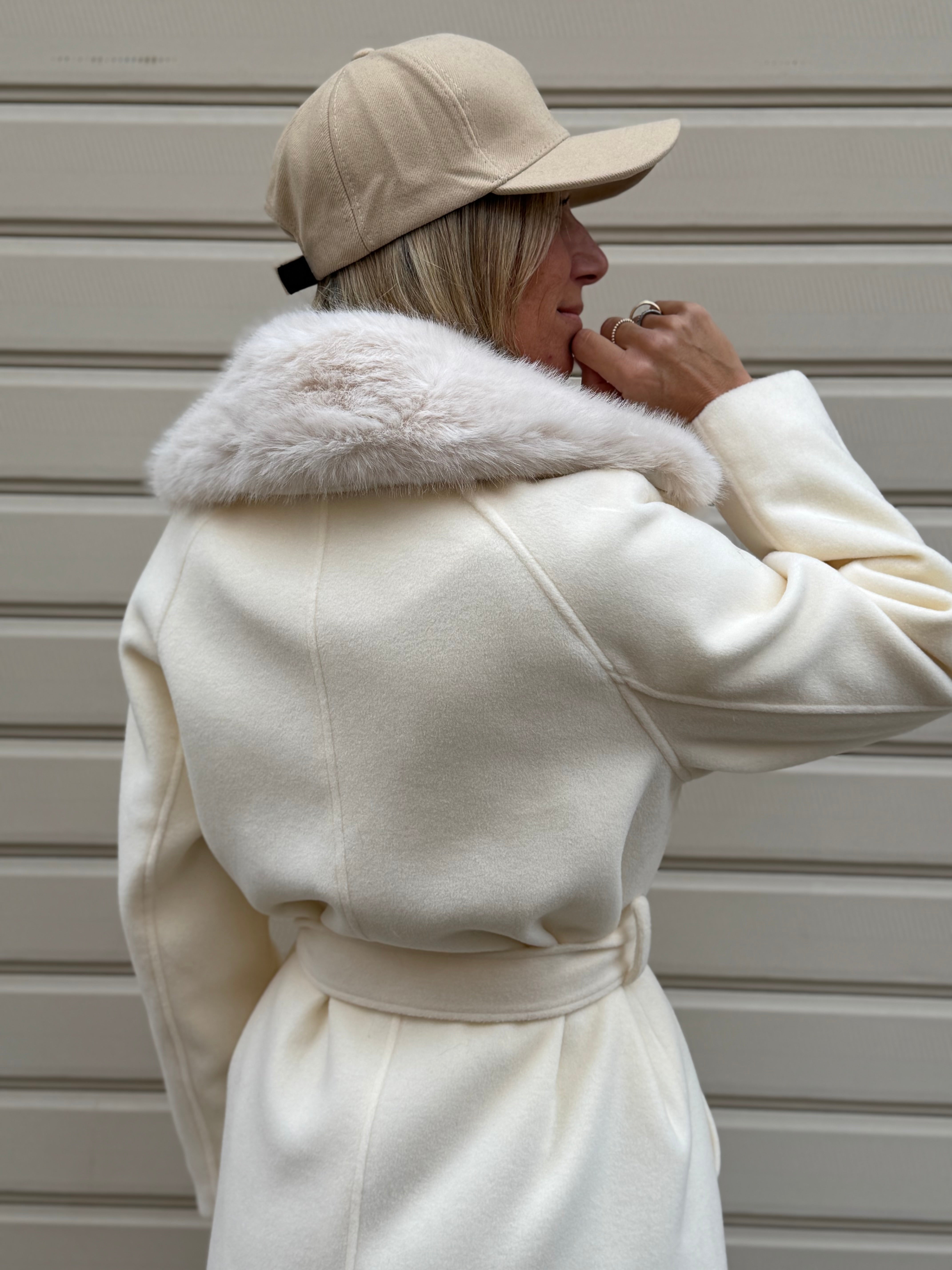 Cappotto lungo imbottito artigli