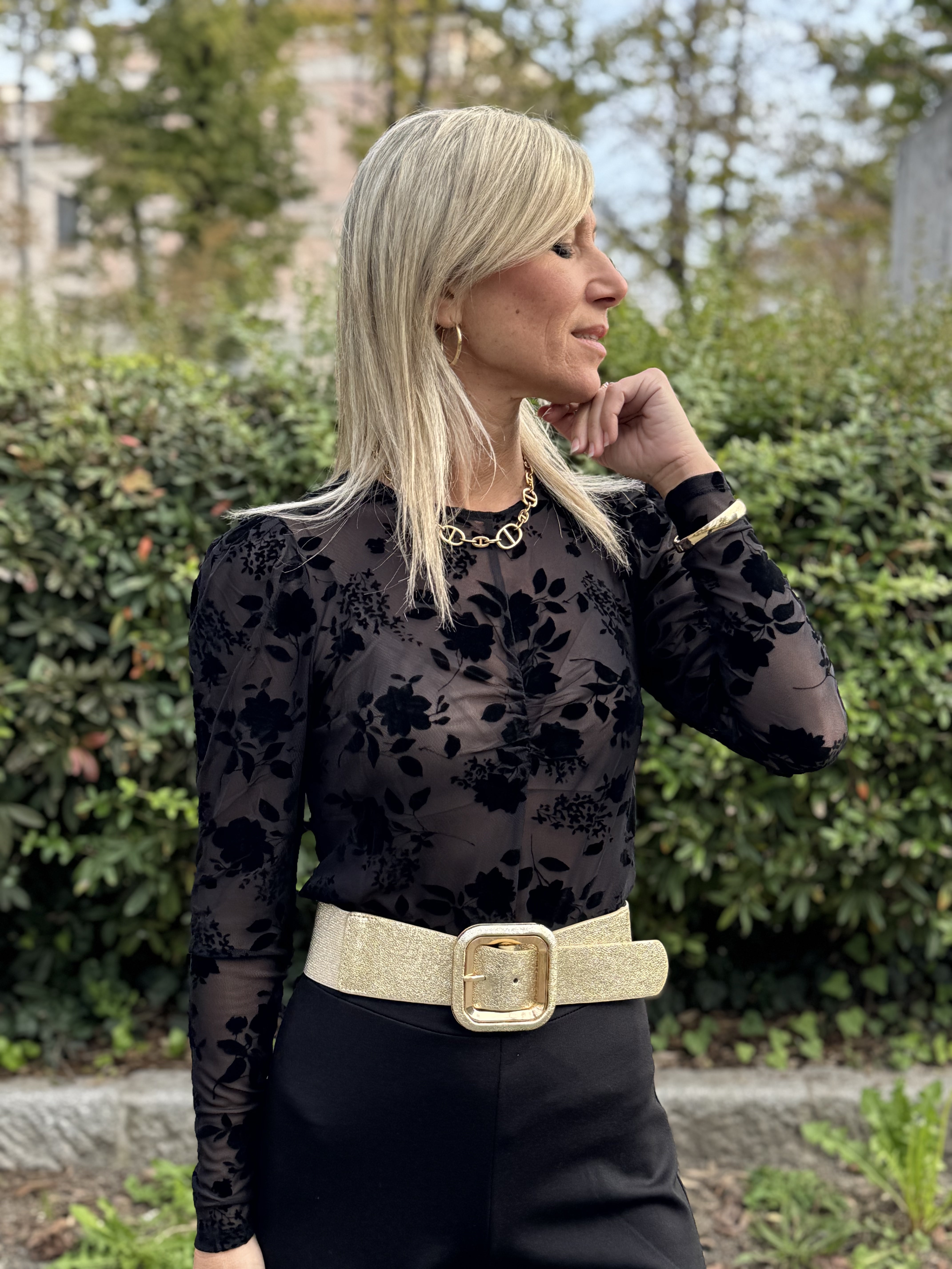 Maglia Rose Velluto