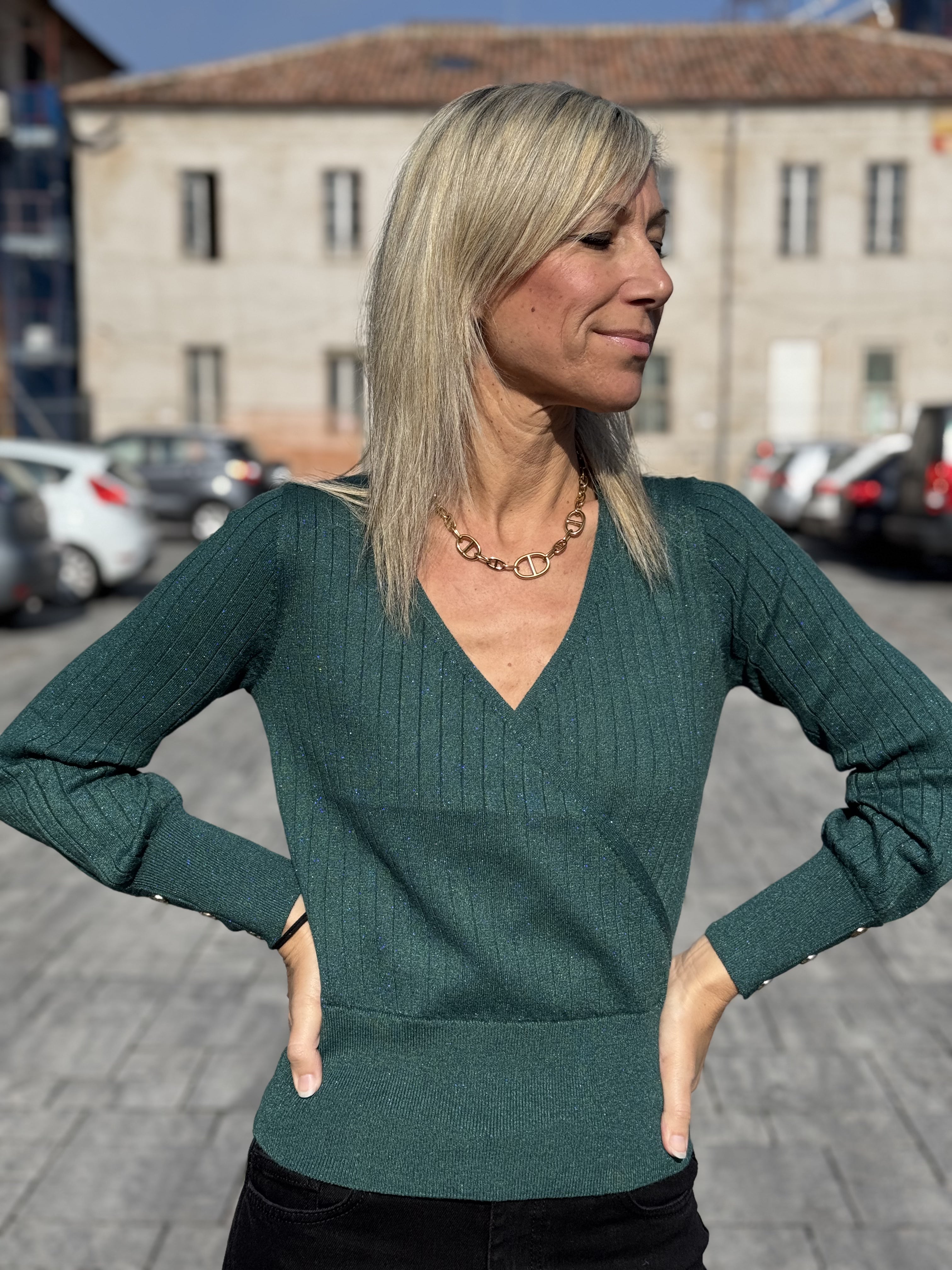 Maglia Incrocio Costine
