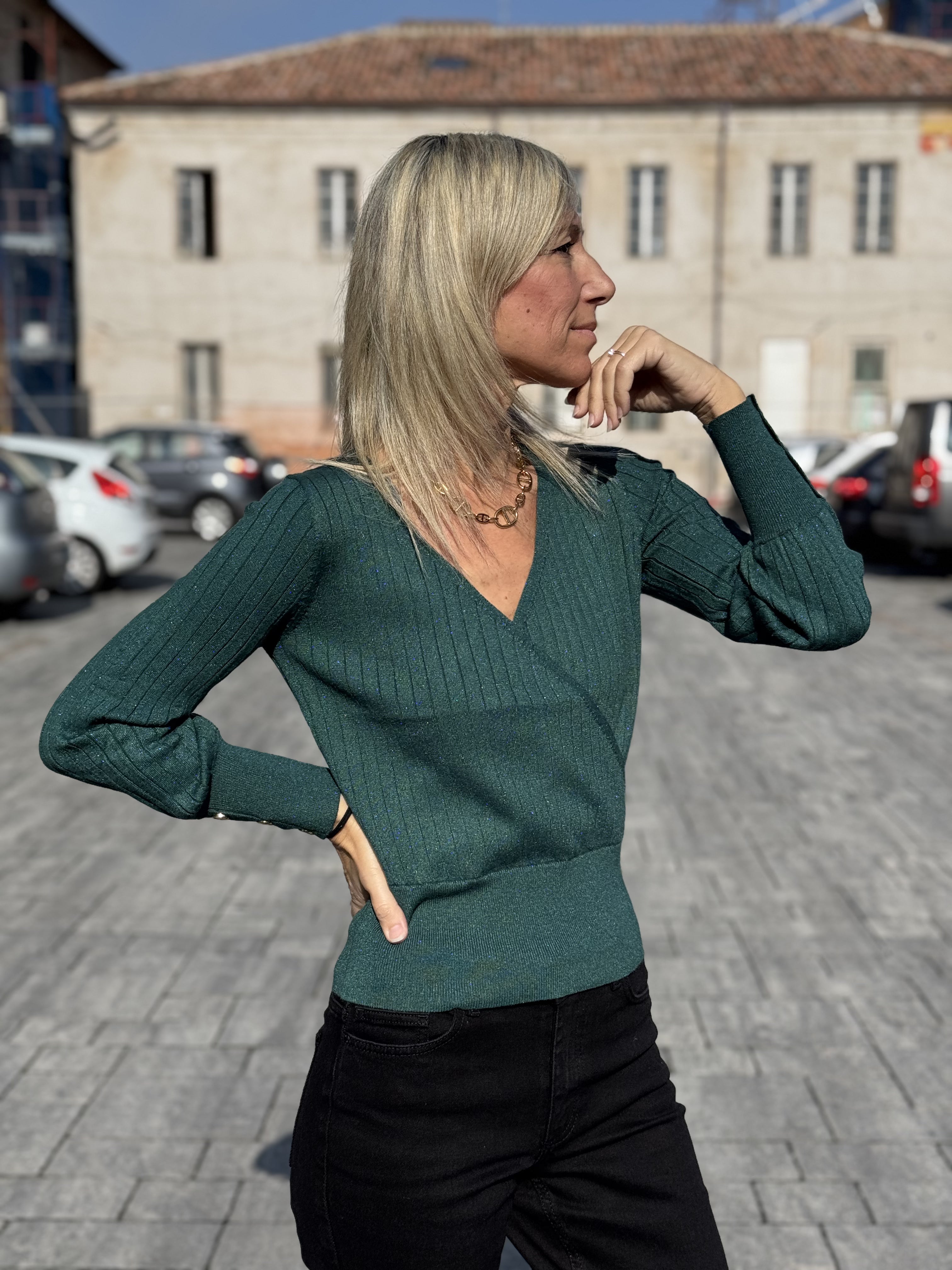 Maglia Incrocio Costine