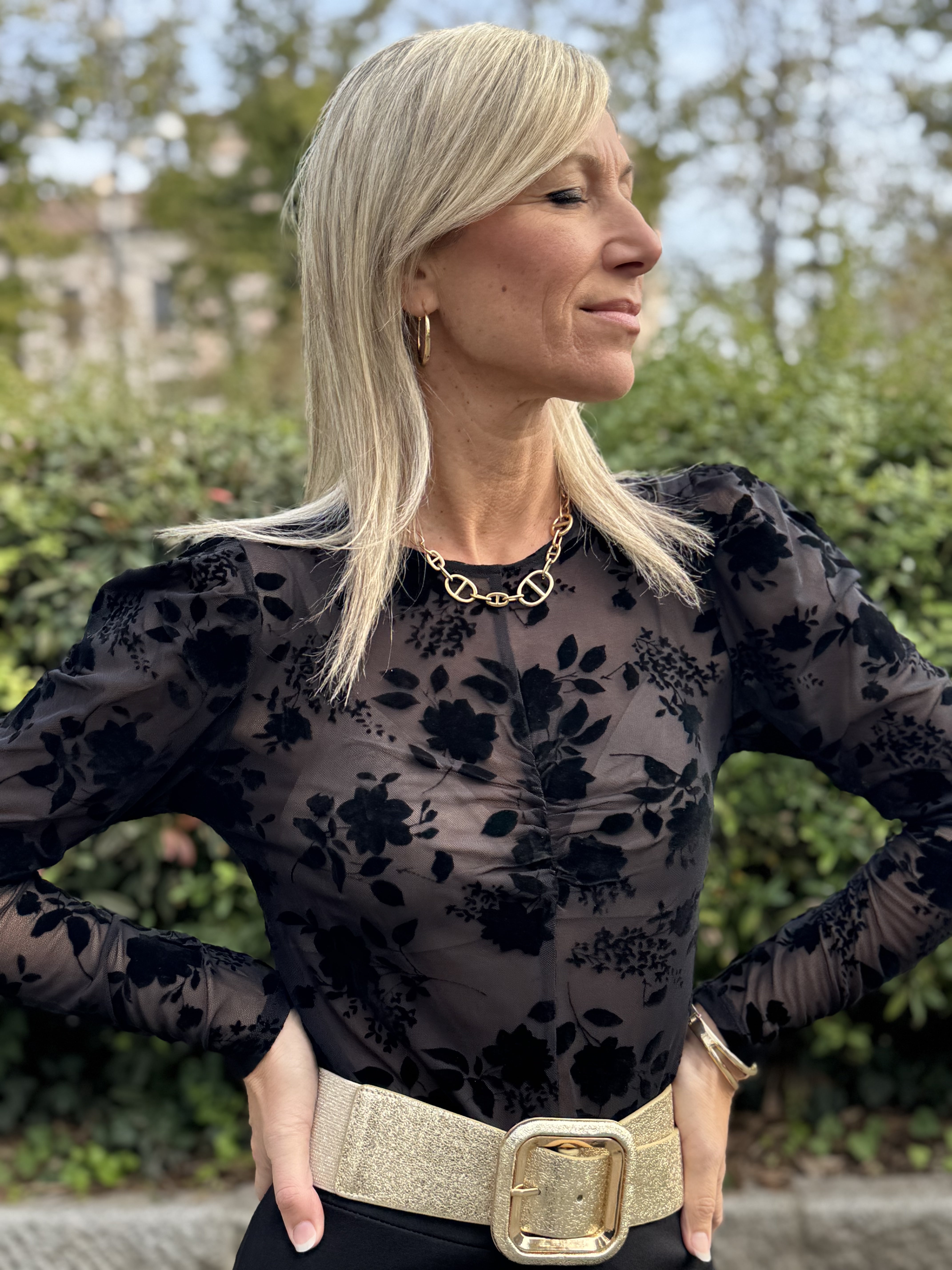 Maglia Rose Velluto