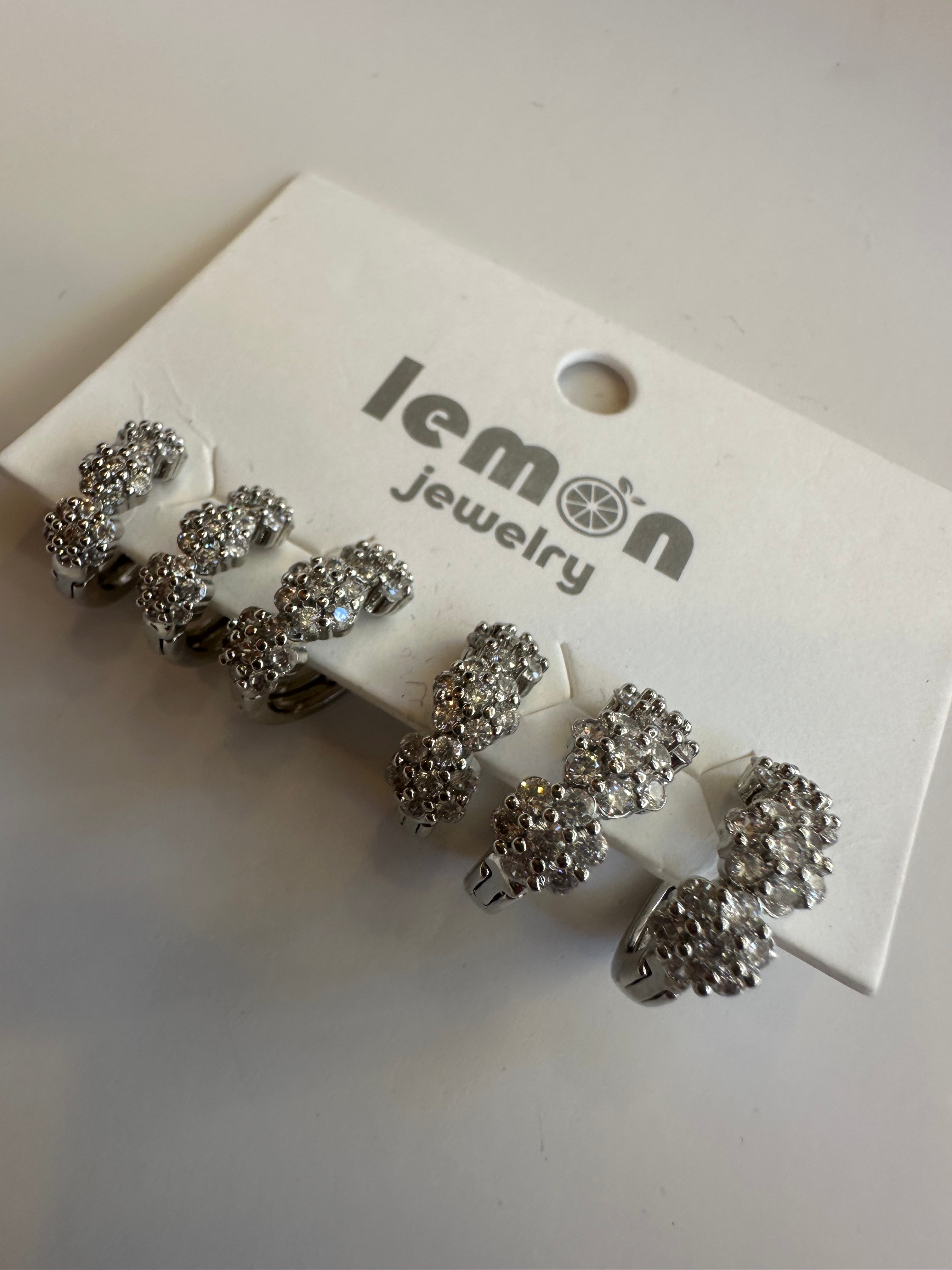 Set orecchini strass