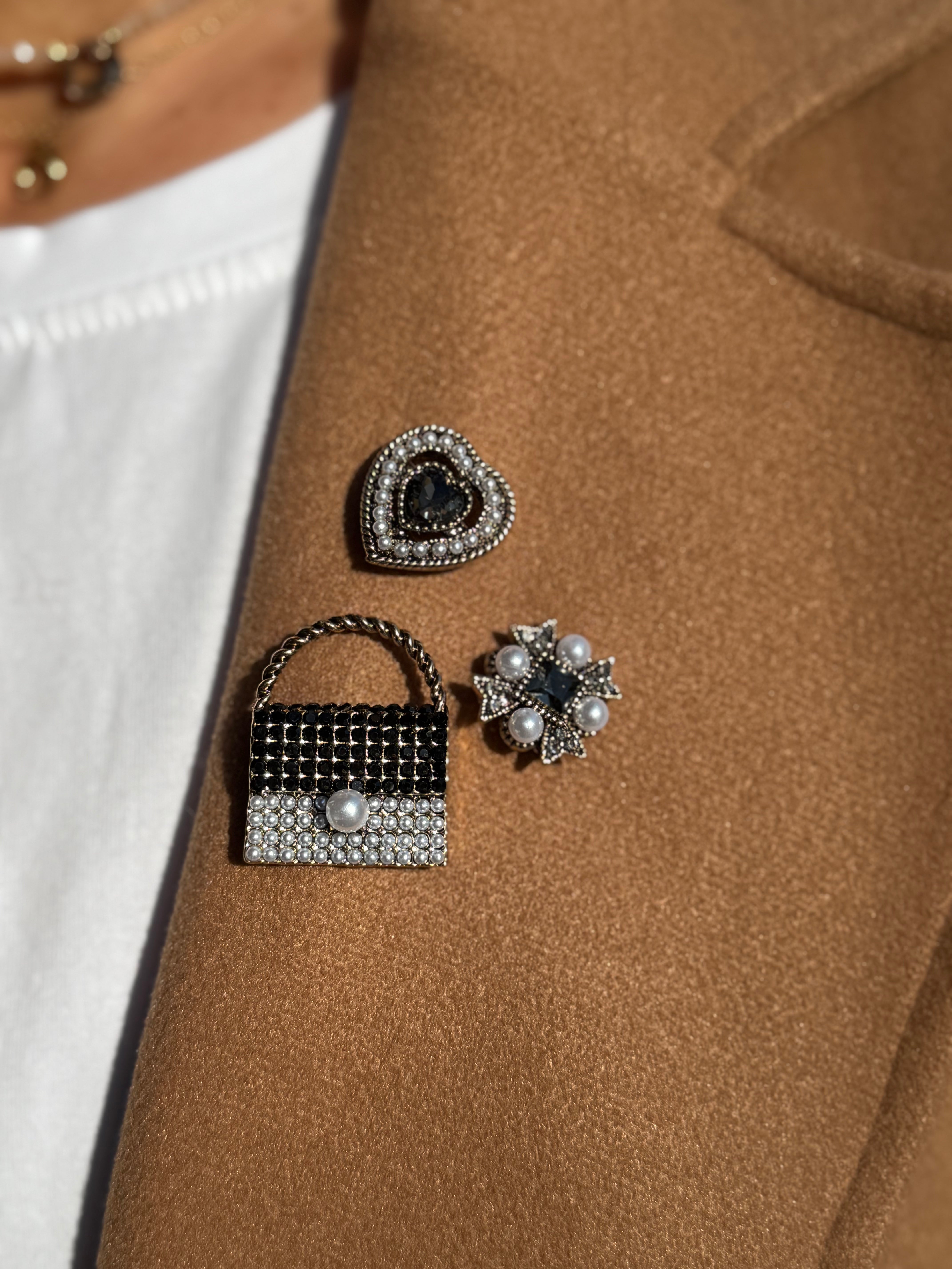 Set spille borsetta nera