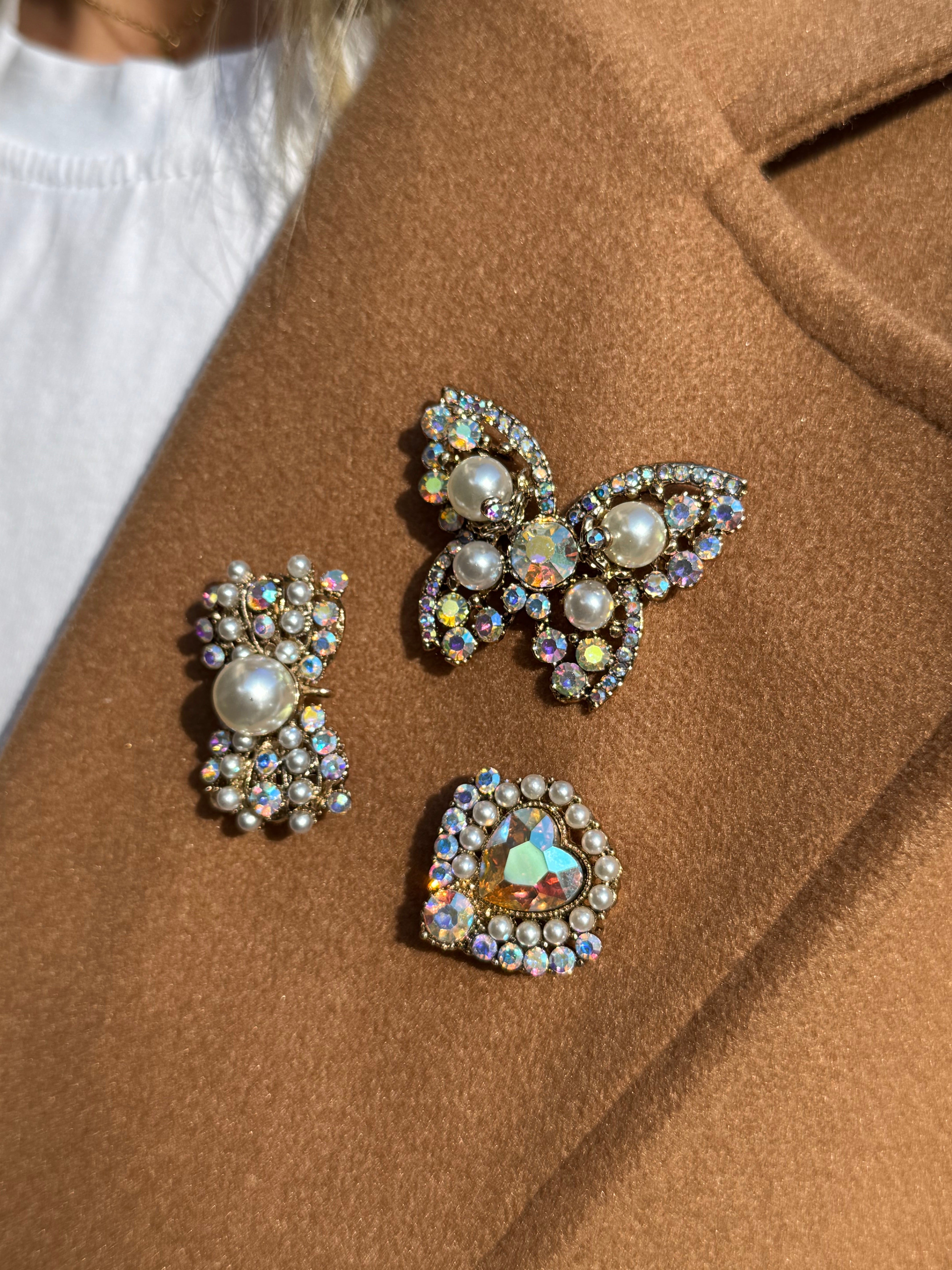 Set spille farfalla oro