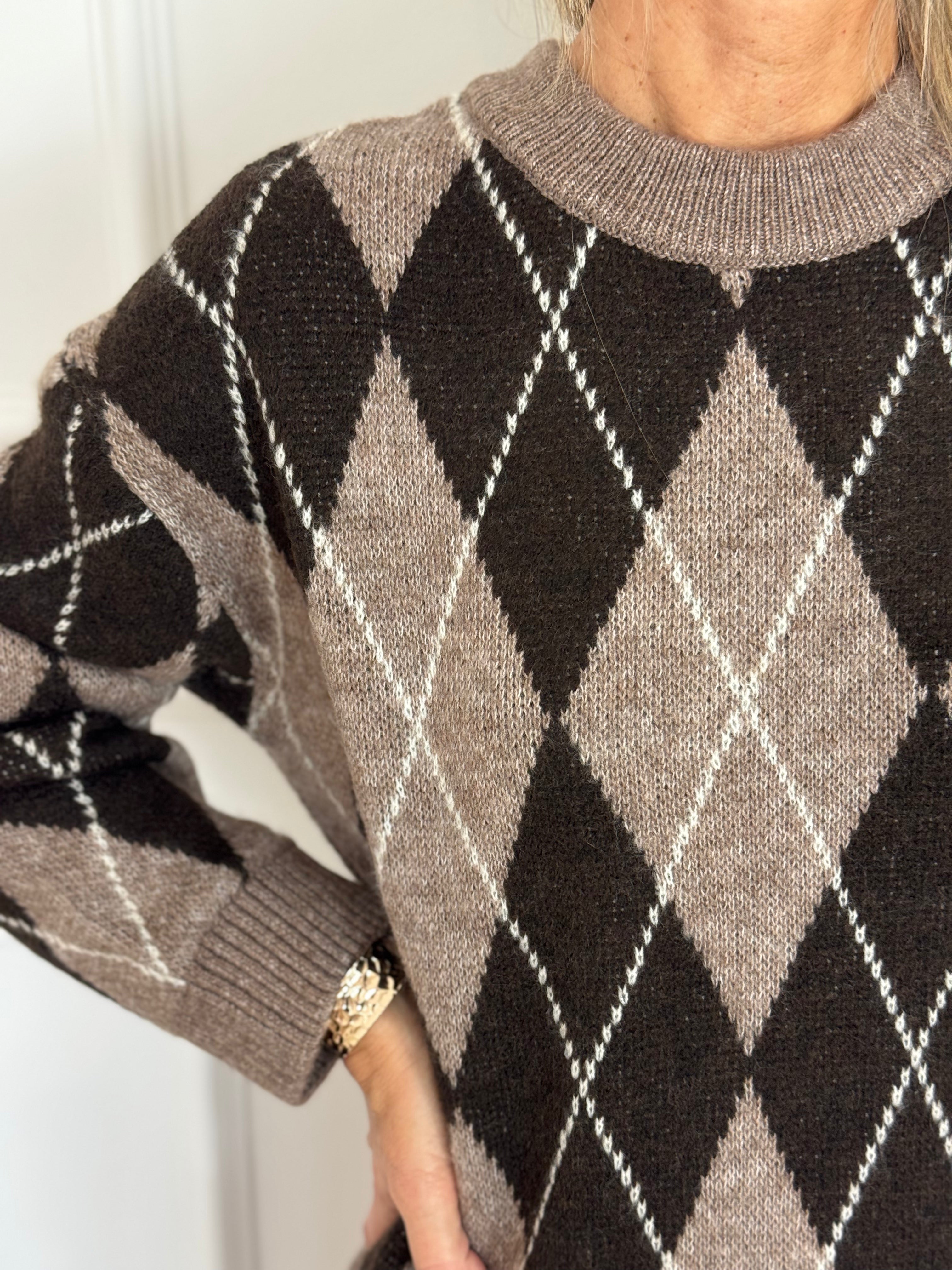 Maglione a rombi jdy