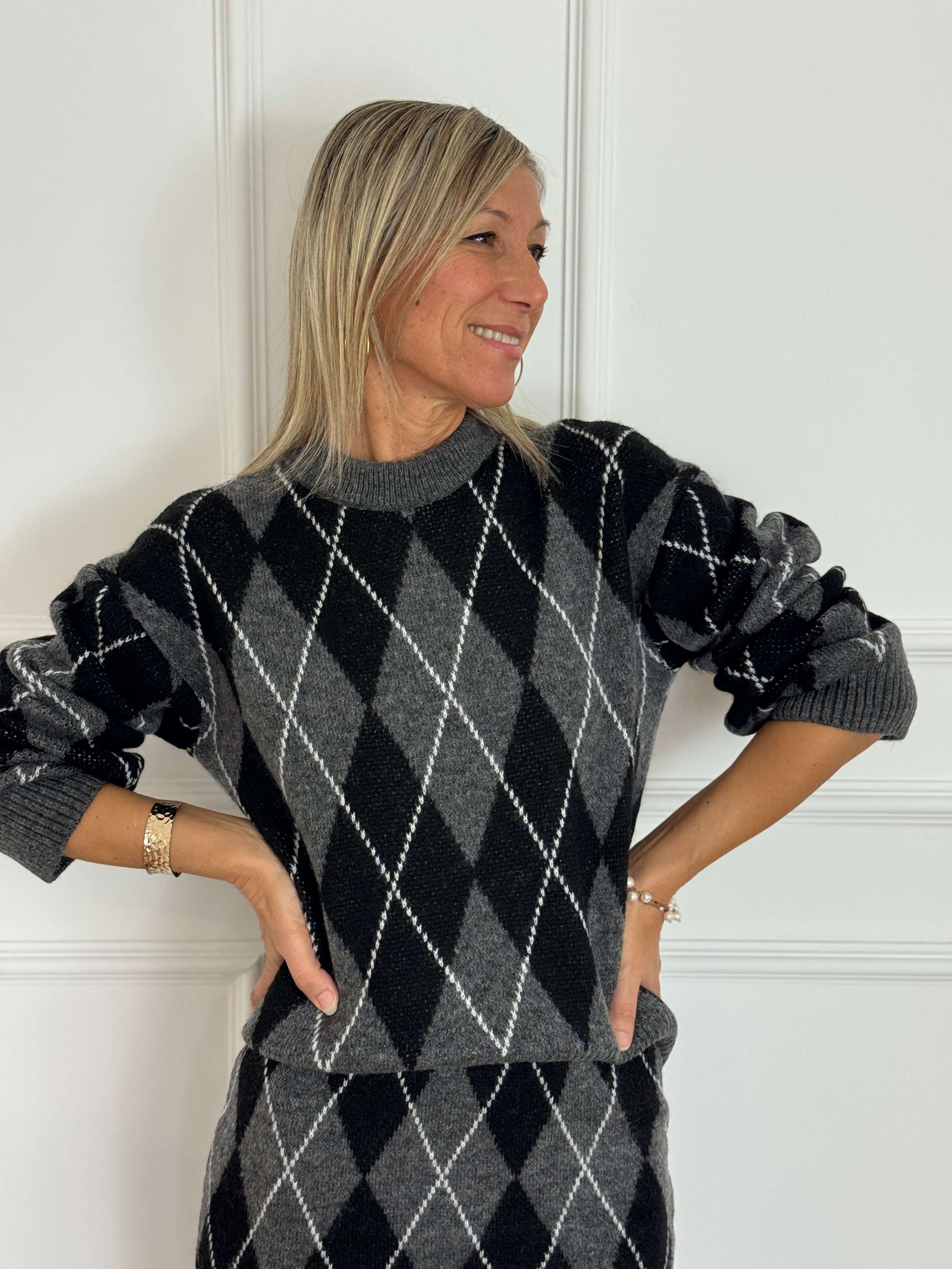 Maglione a rombi jdy
