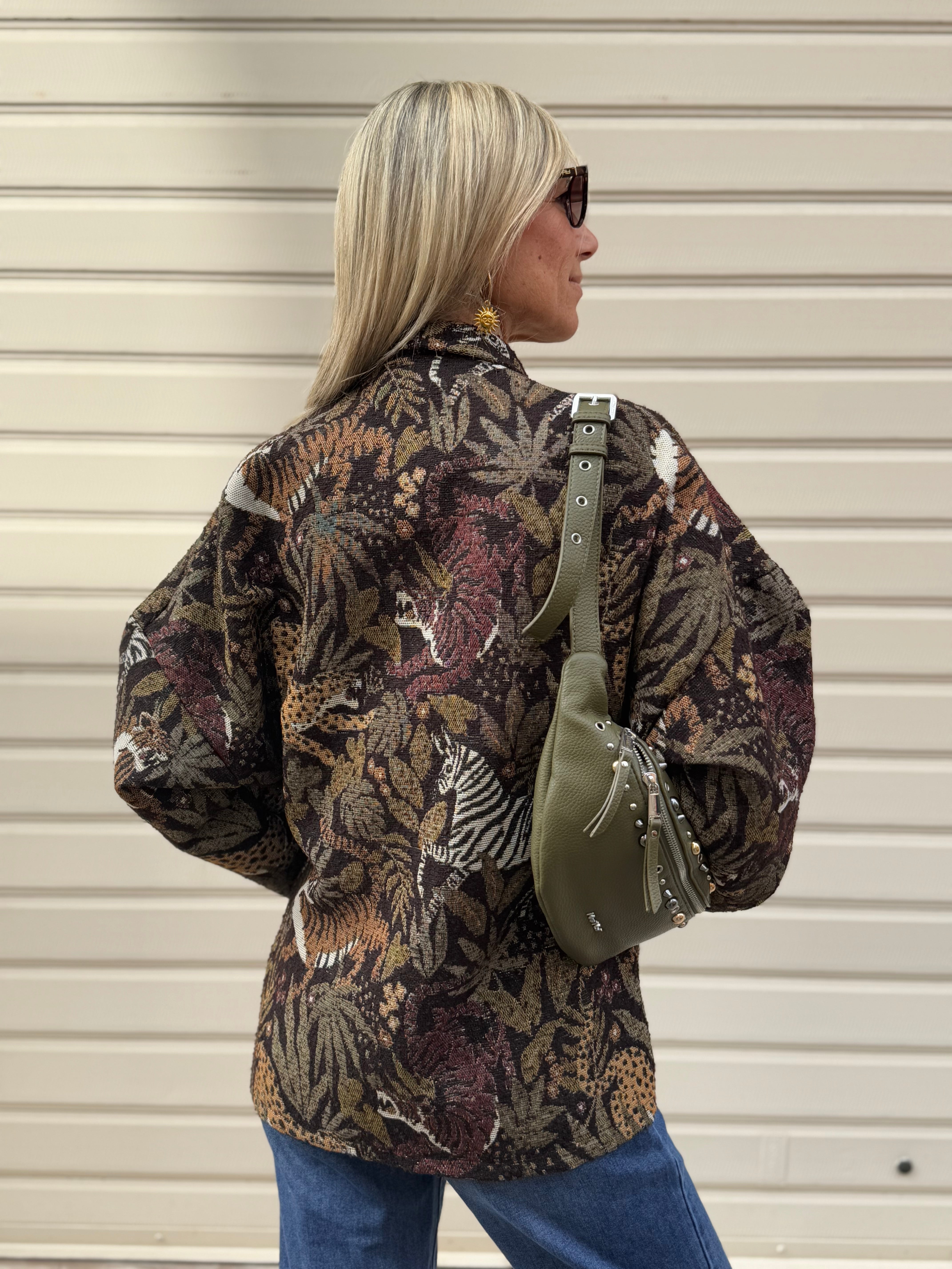 Giacca kimono decorata