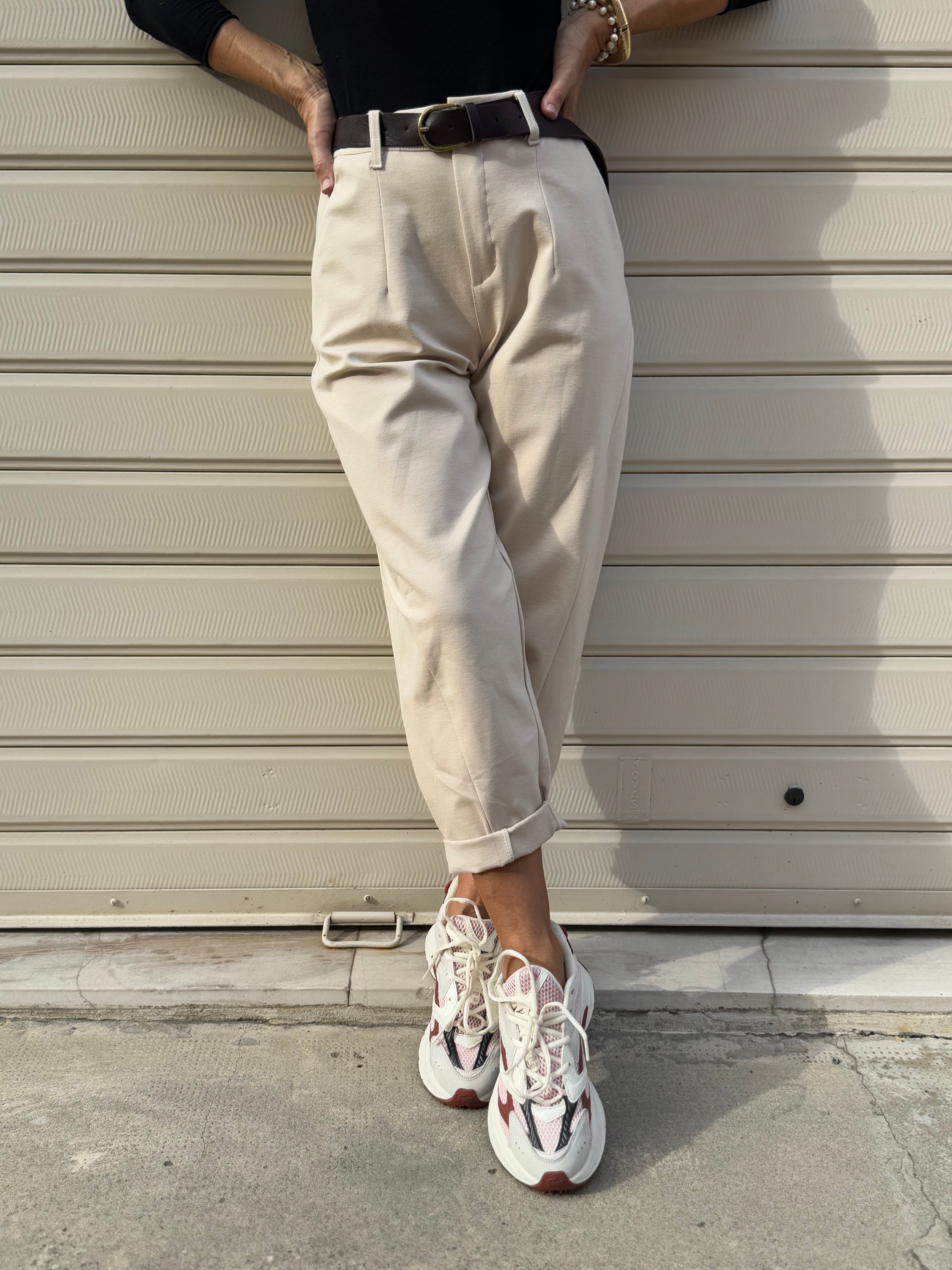 Pantalone baggy punto milano