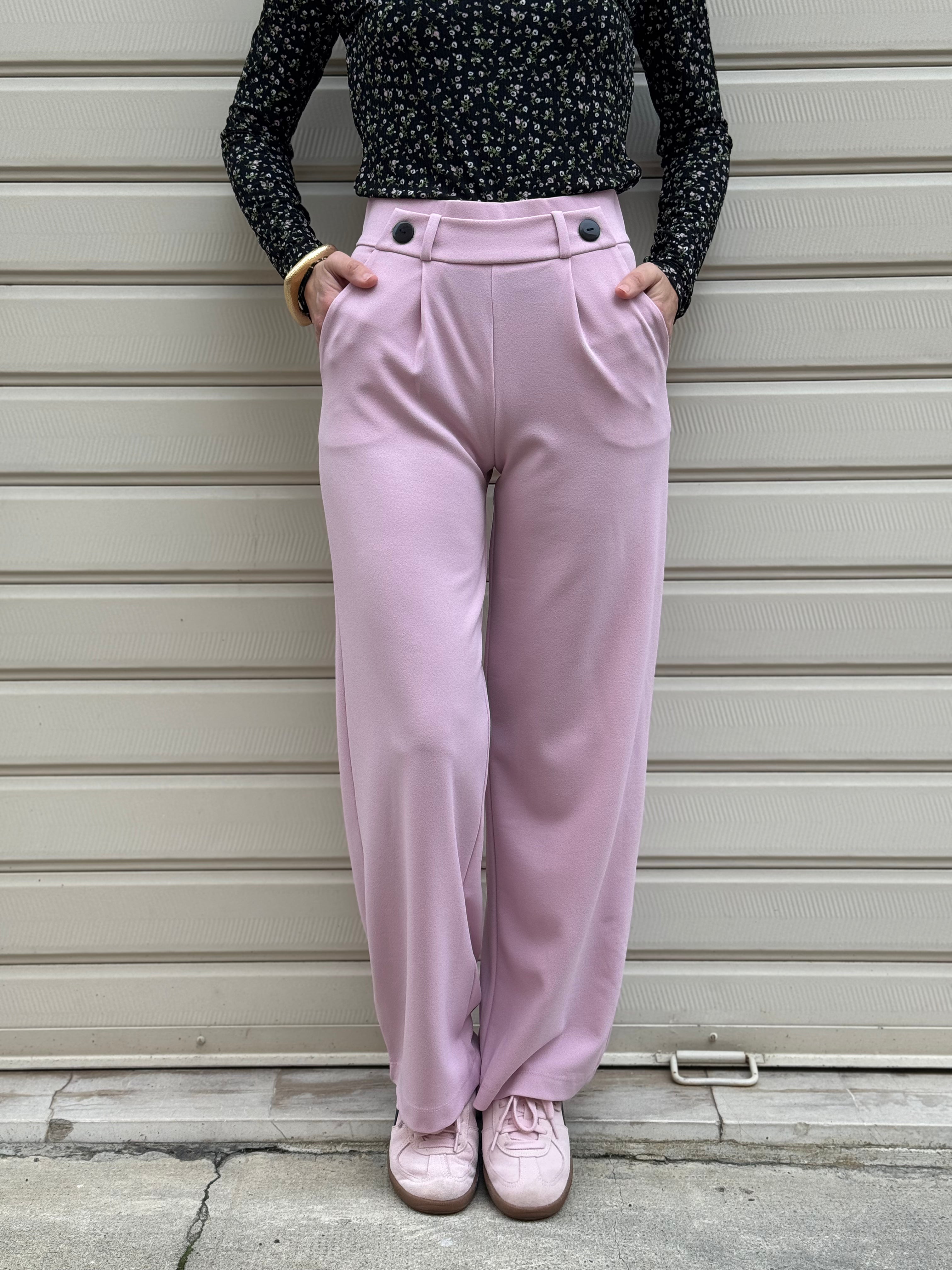 Pantalone fascetta bottoni jdy