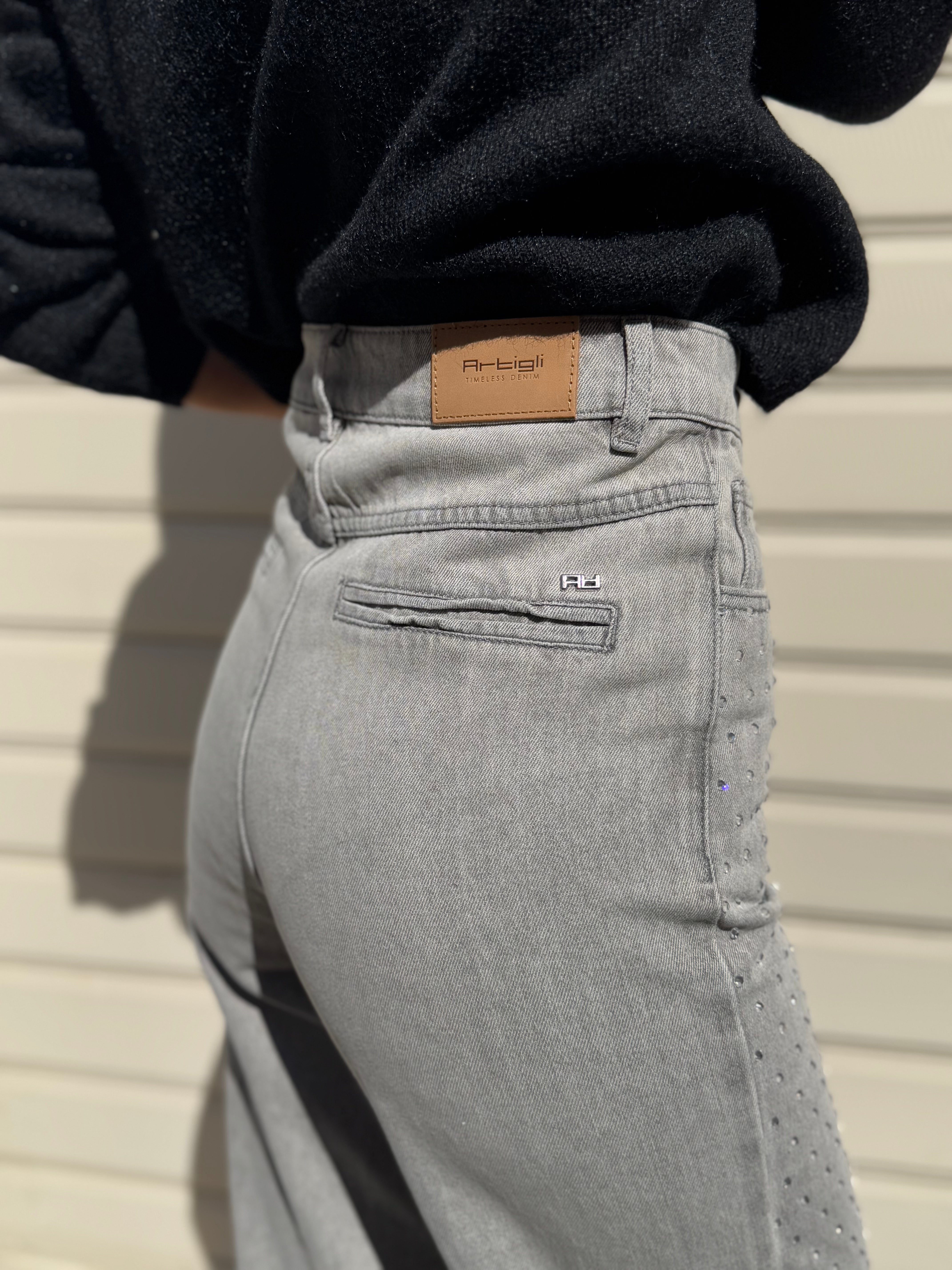 Jeans strass artigli