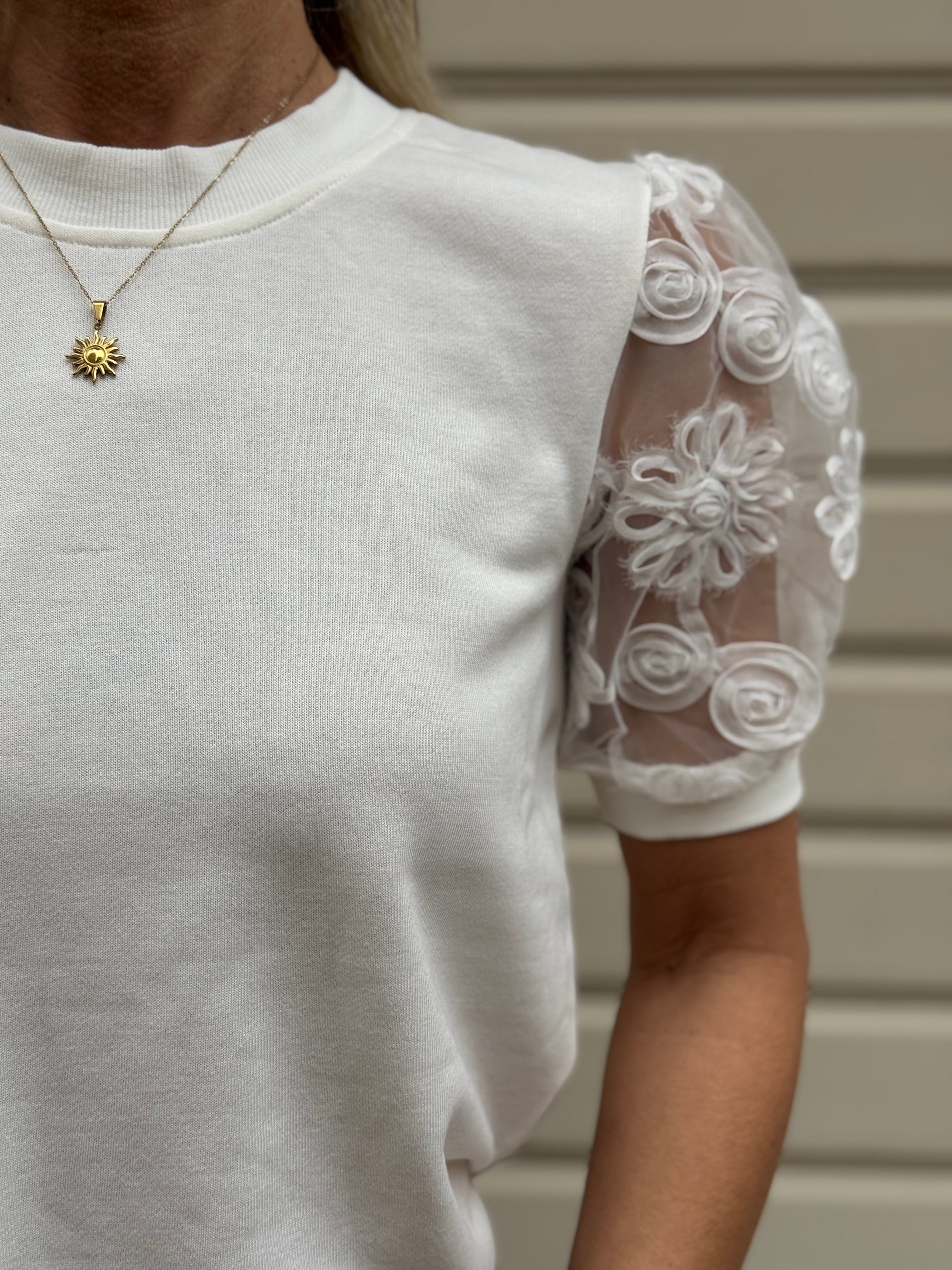 Girocollo manica tulle jdy