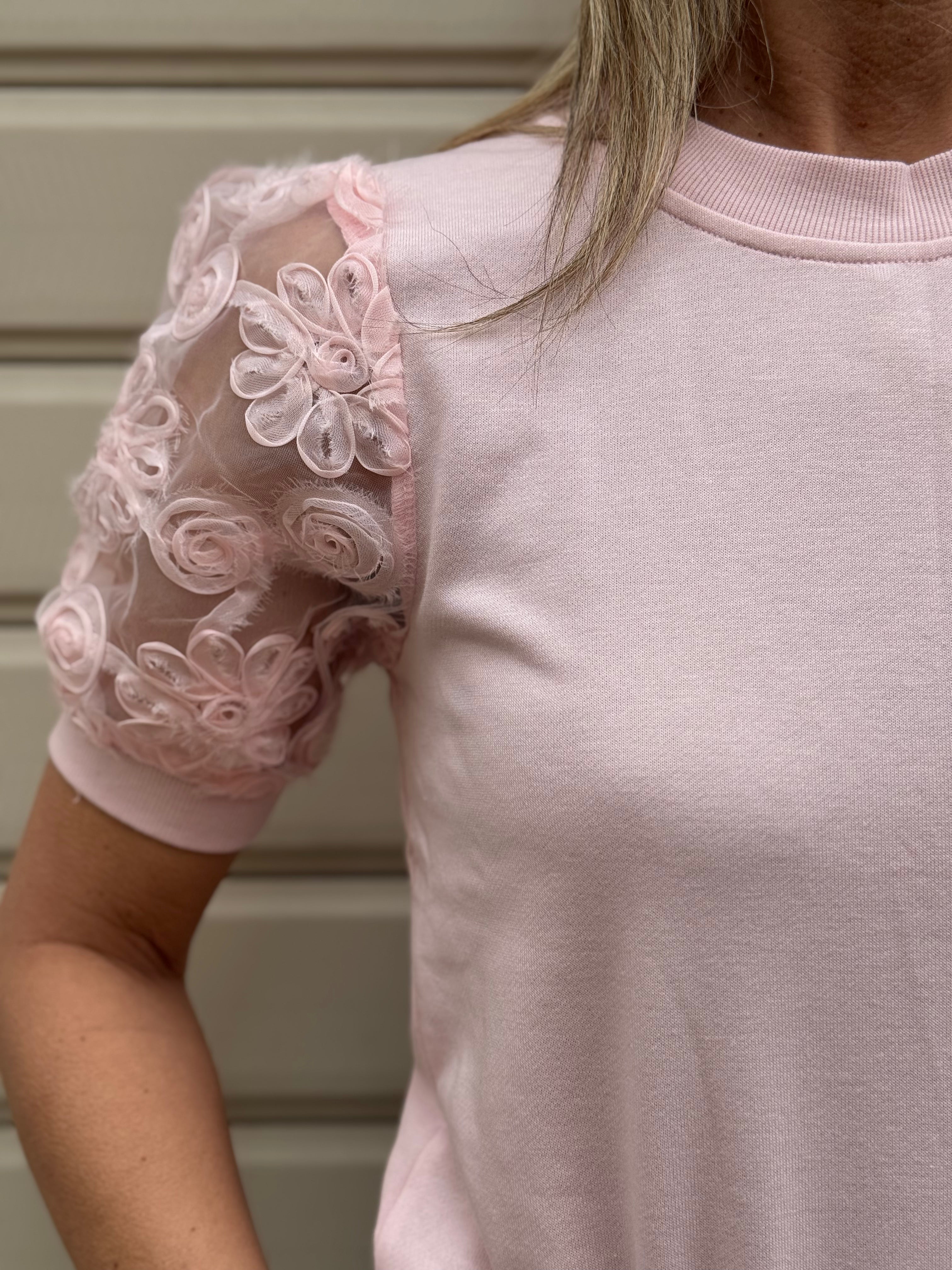 Girocollo manica tulle jdy