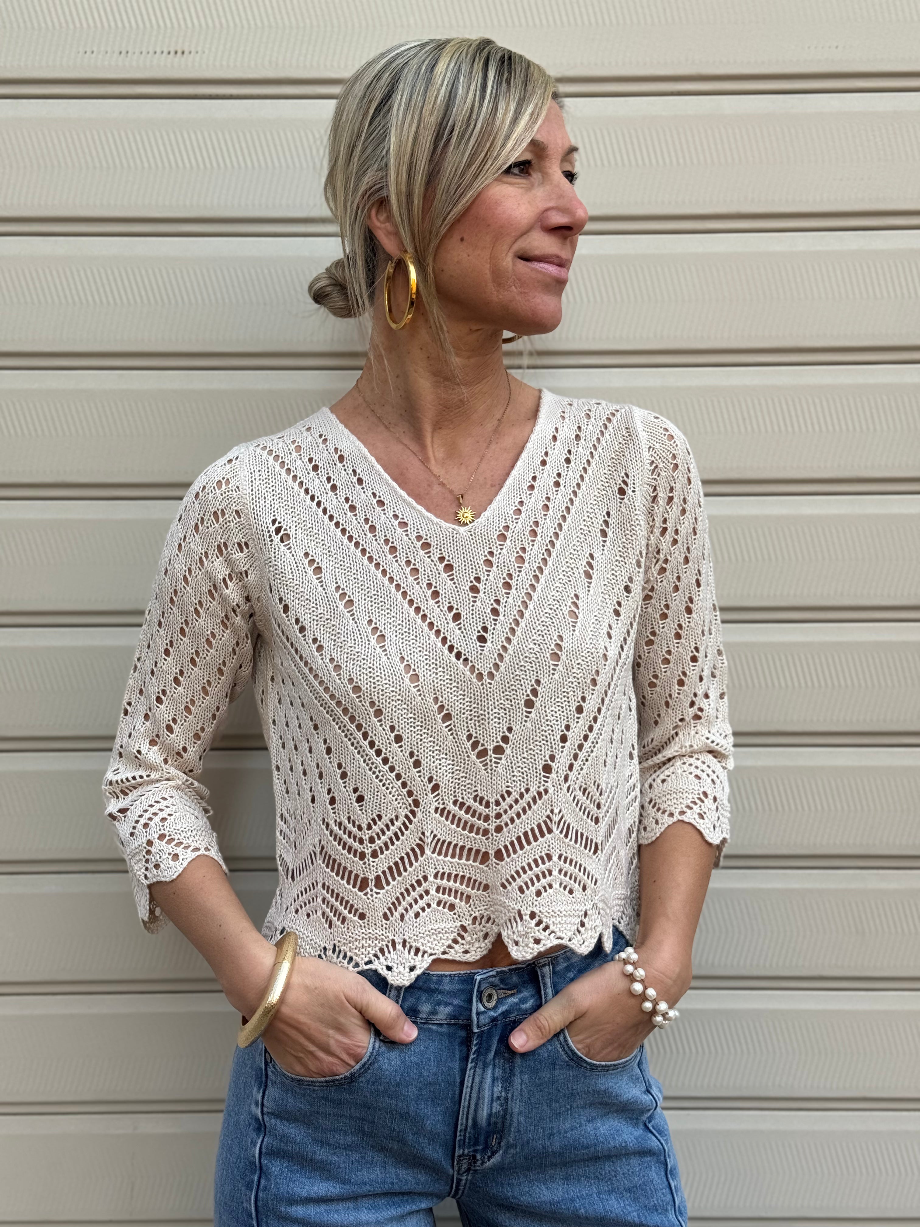 Maglia v traforata jdy