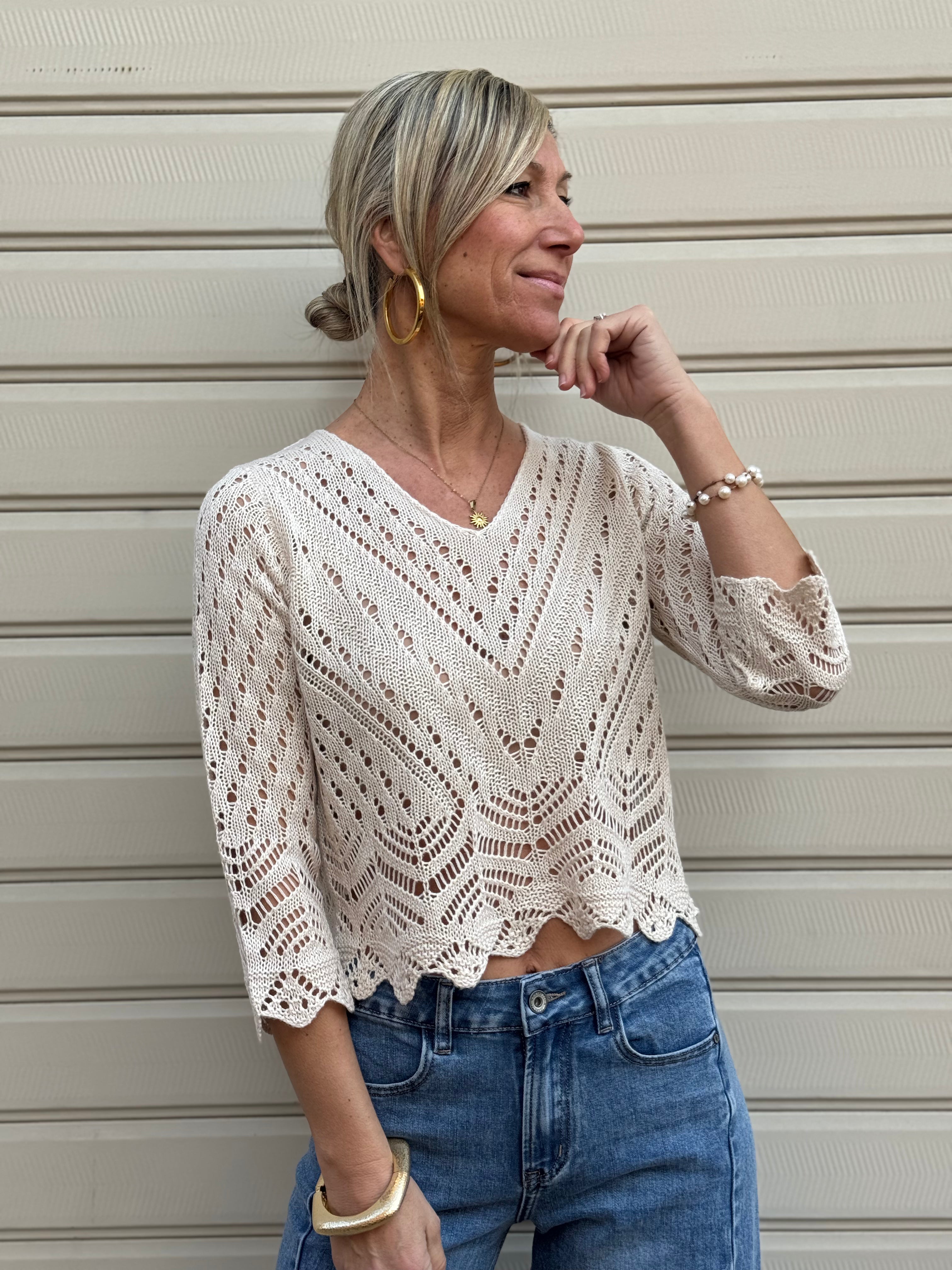 Maglia v traforata jdy