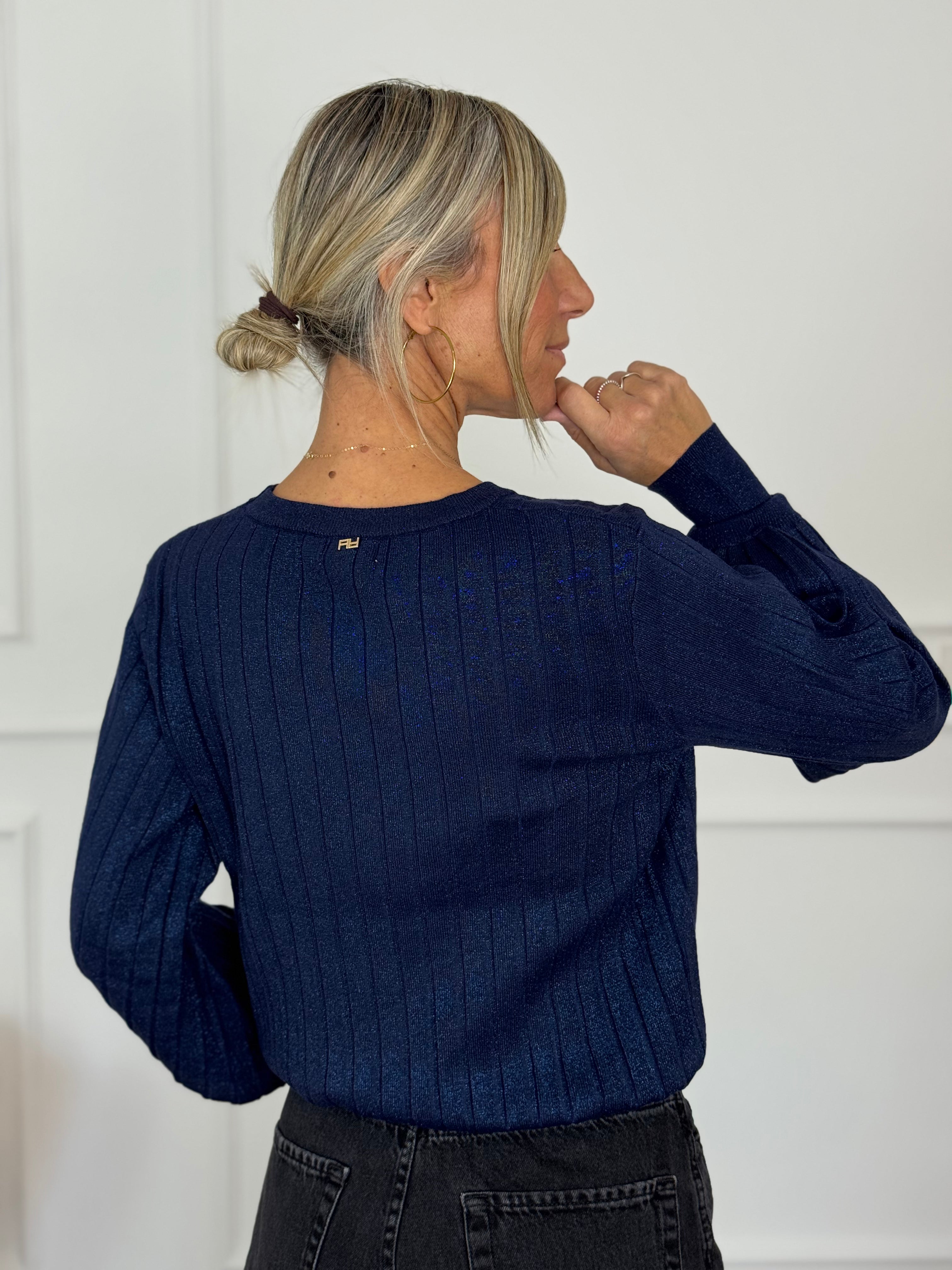 Girocollo coste lurex artigli