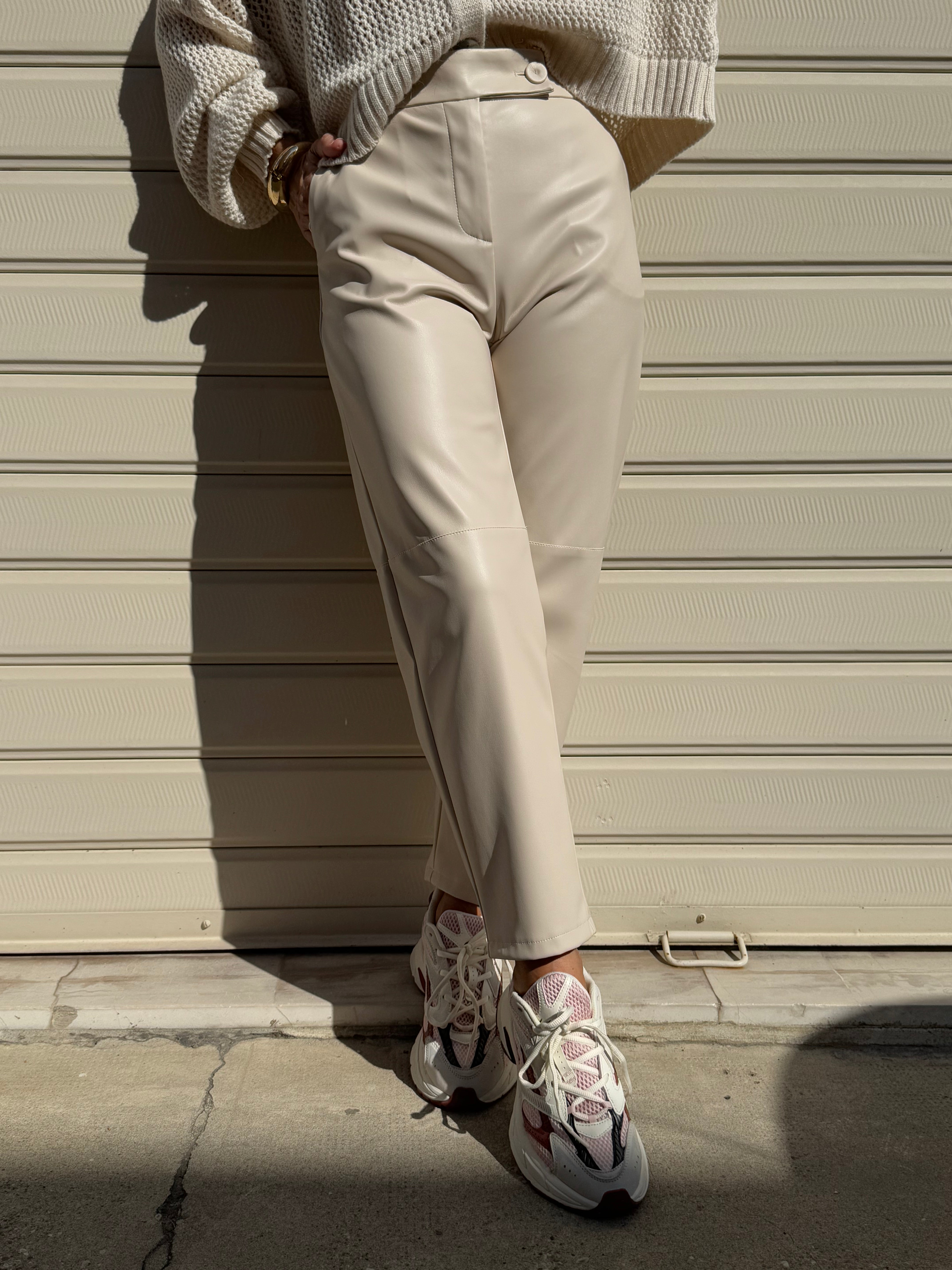 Pantalone ecopelle imperial