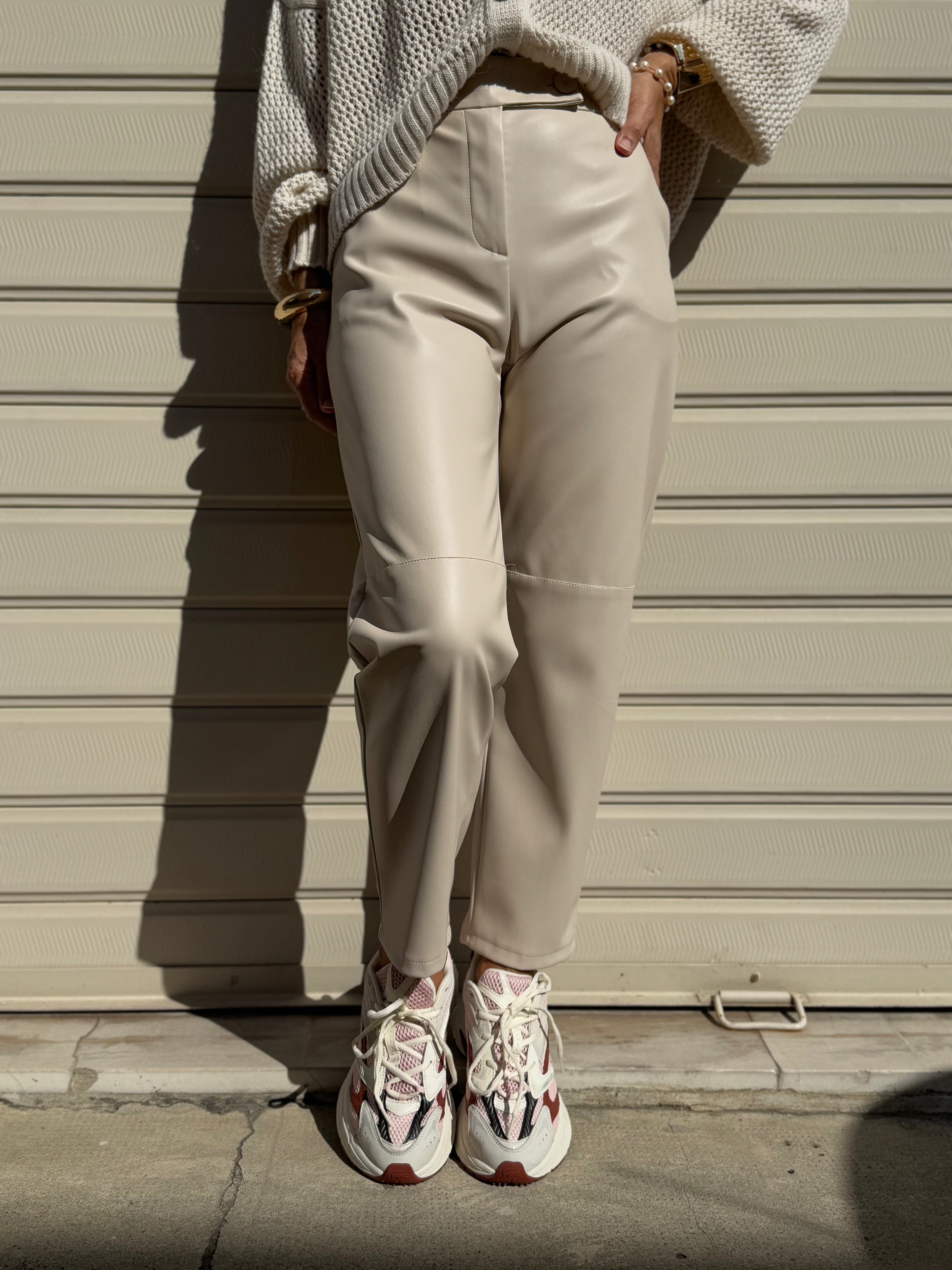 Pantalone ecopelle imperial