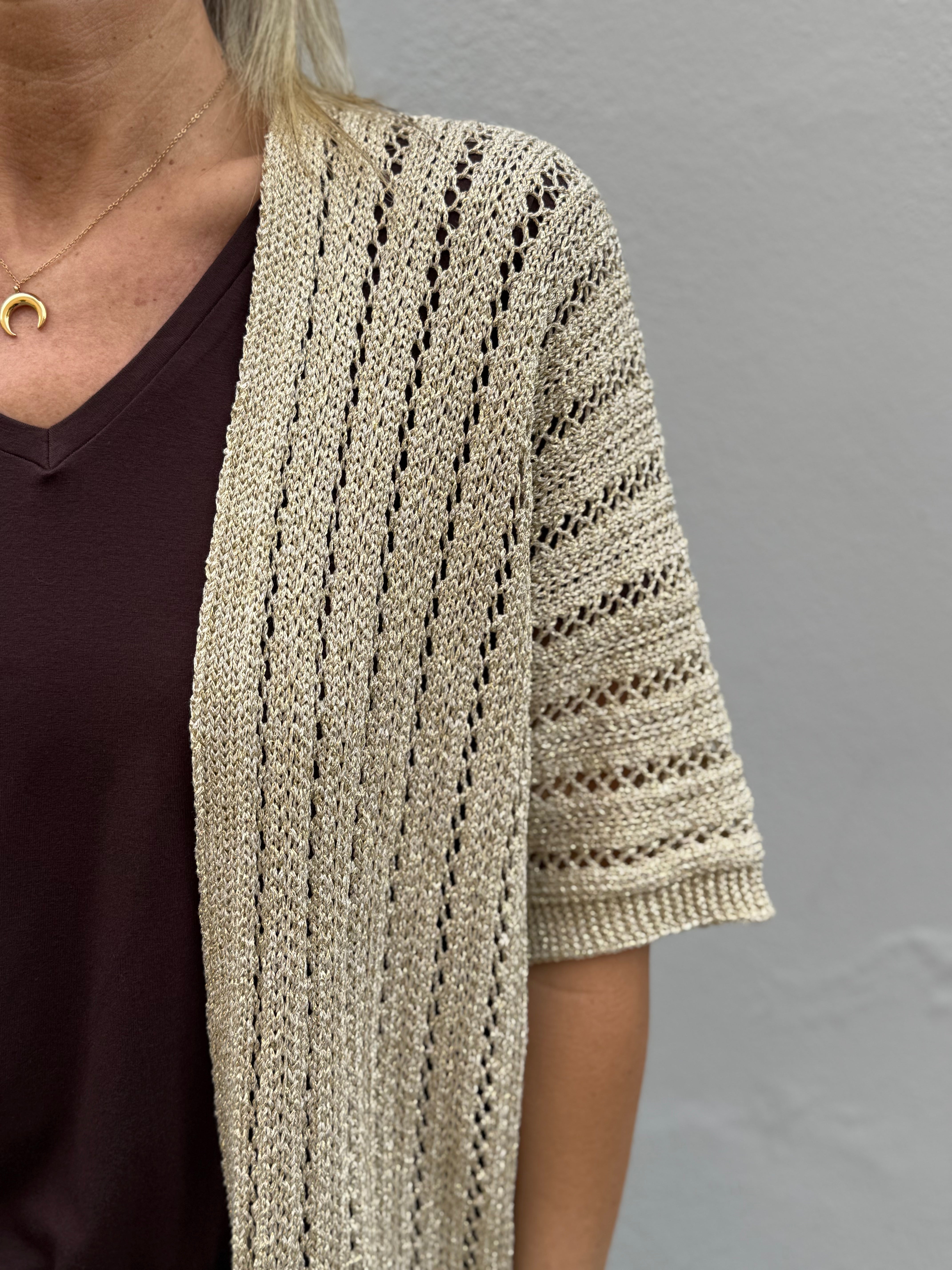 Cardigan kimono oro adora