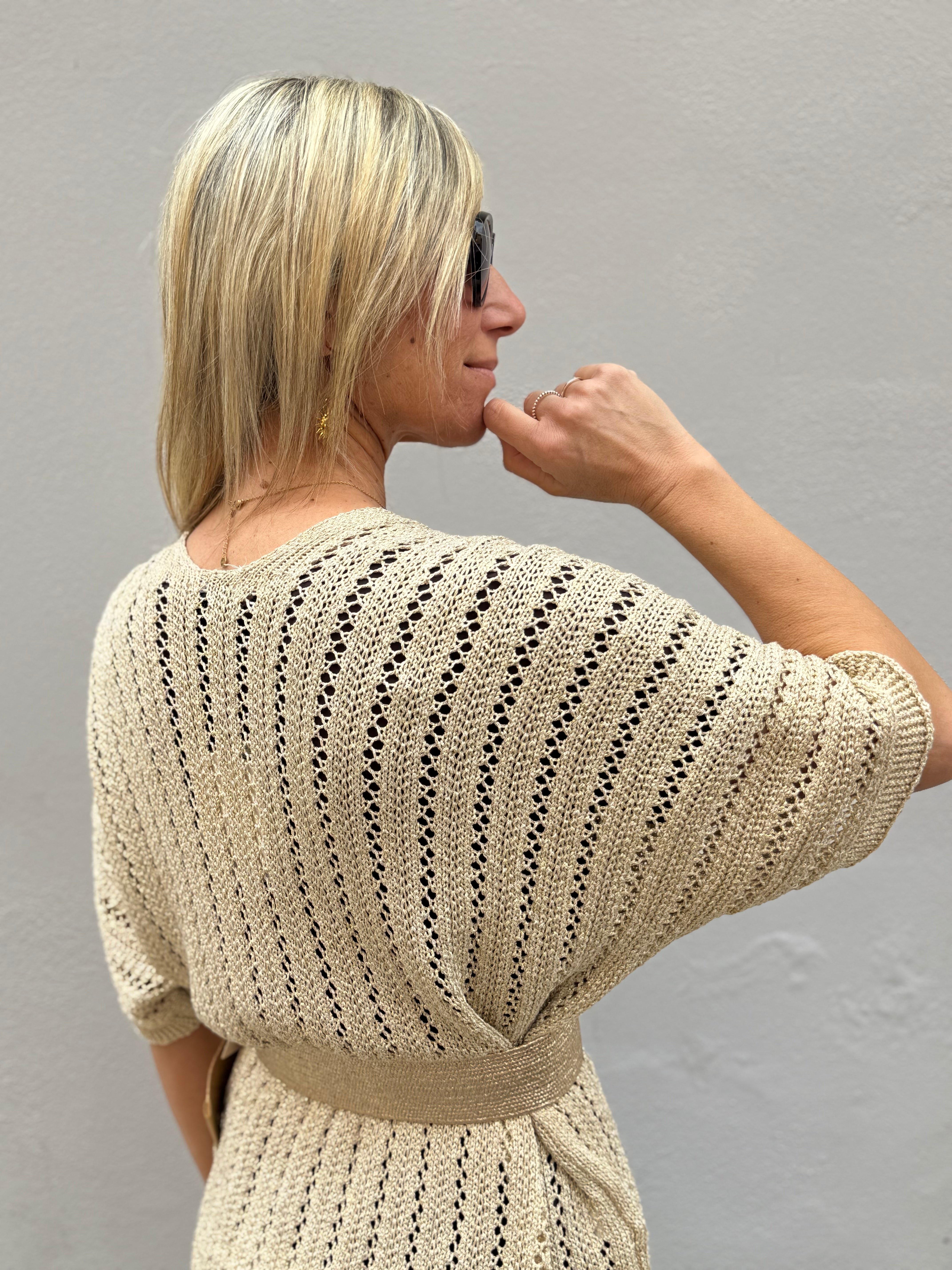 Cardigan kimono oro adora