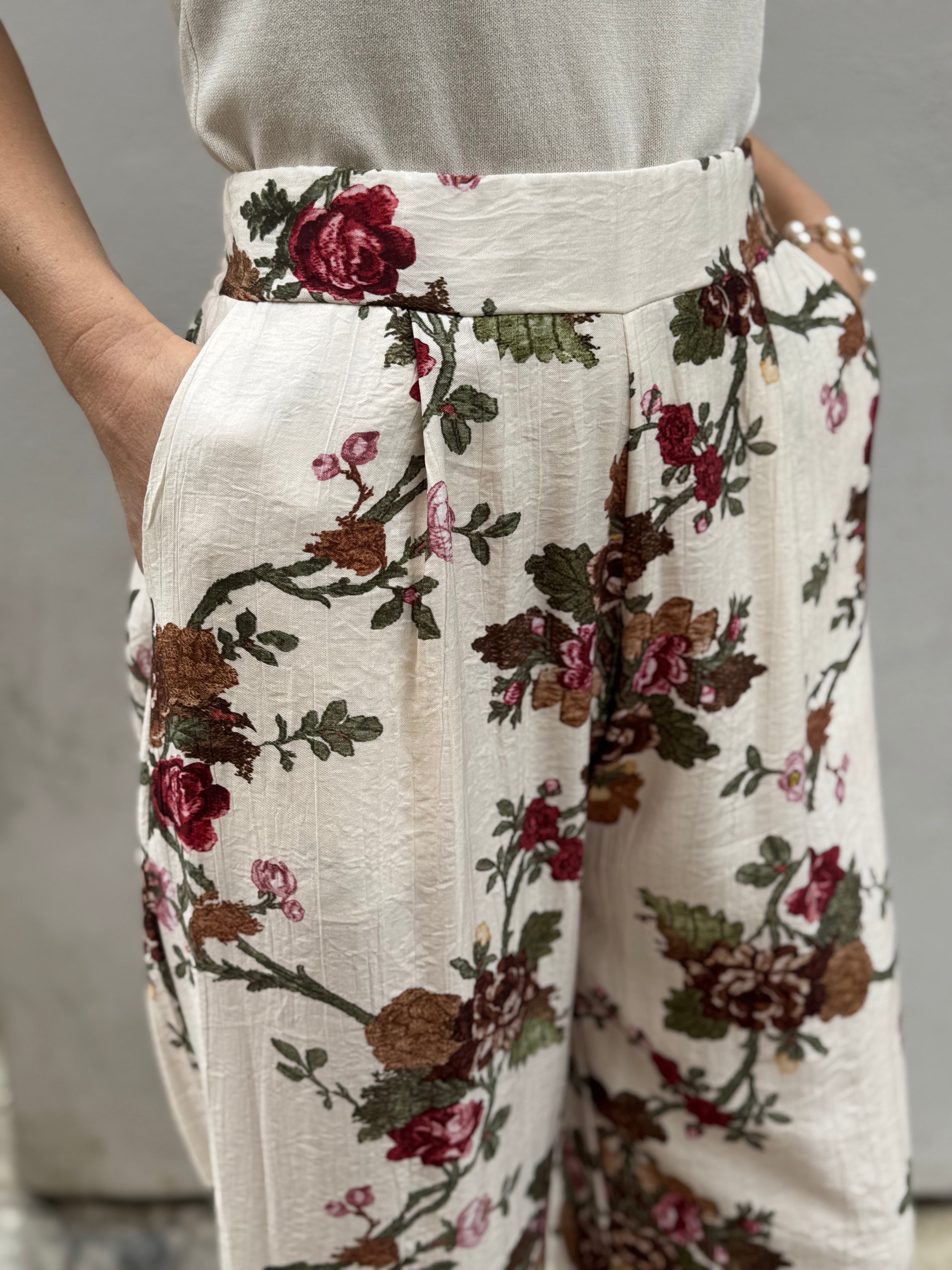 Pantalone fantasia viscosa adora
