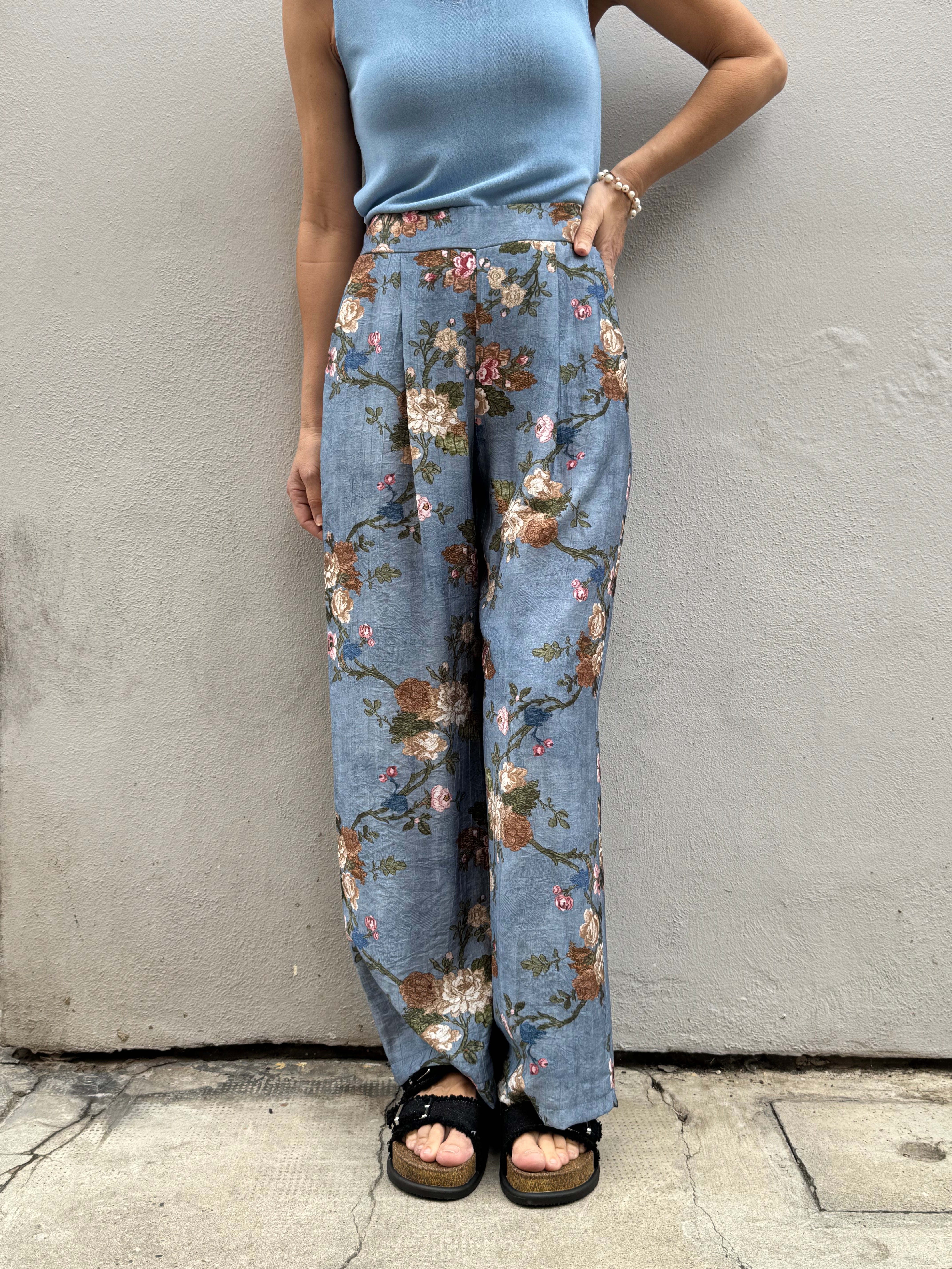 Pantalone fantasia viscosa adora