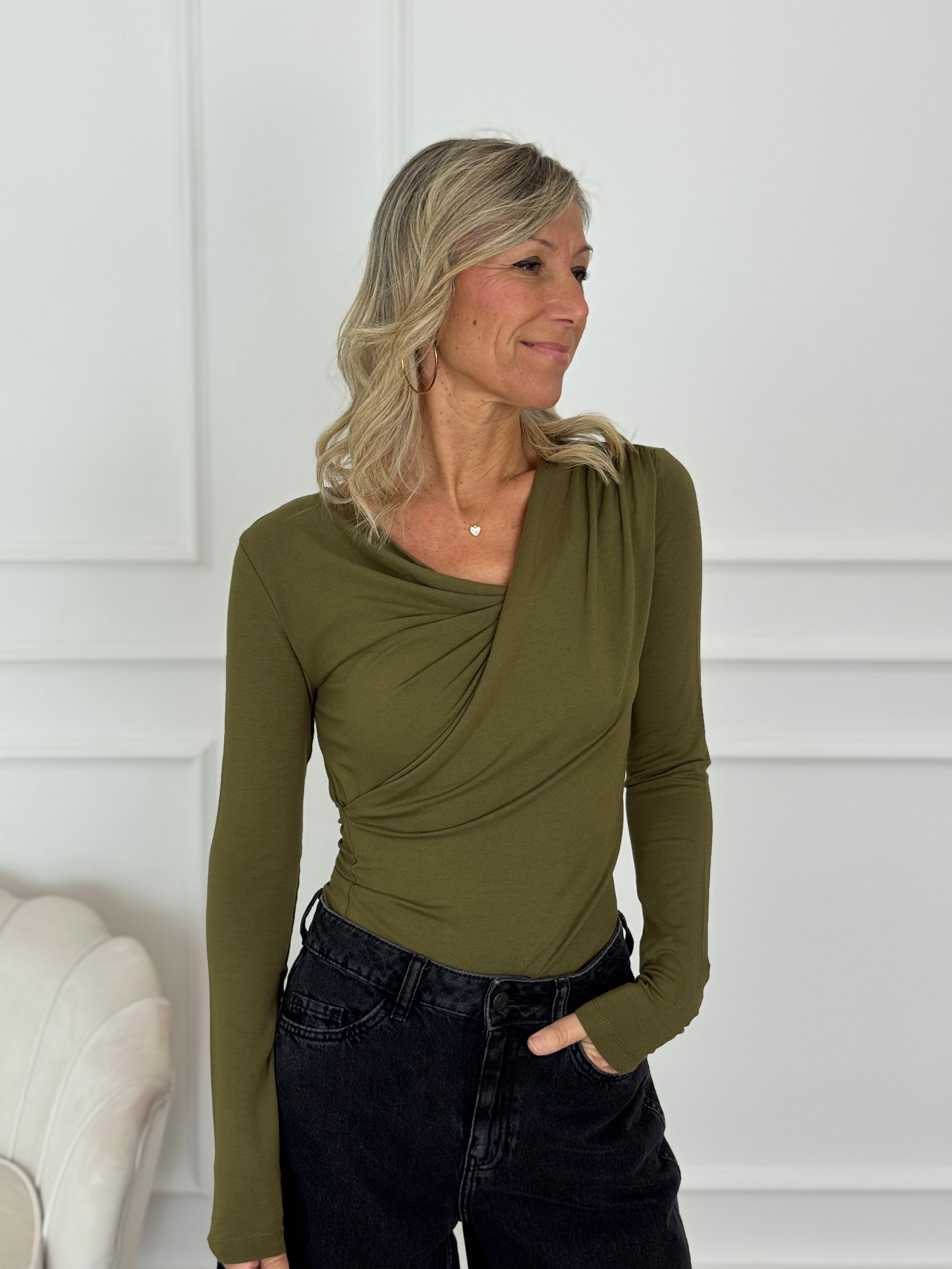 Maglia drappeggio irena jdy