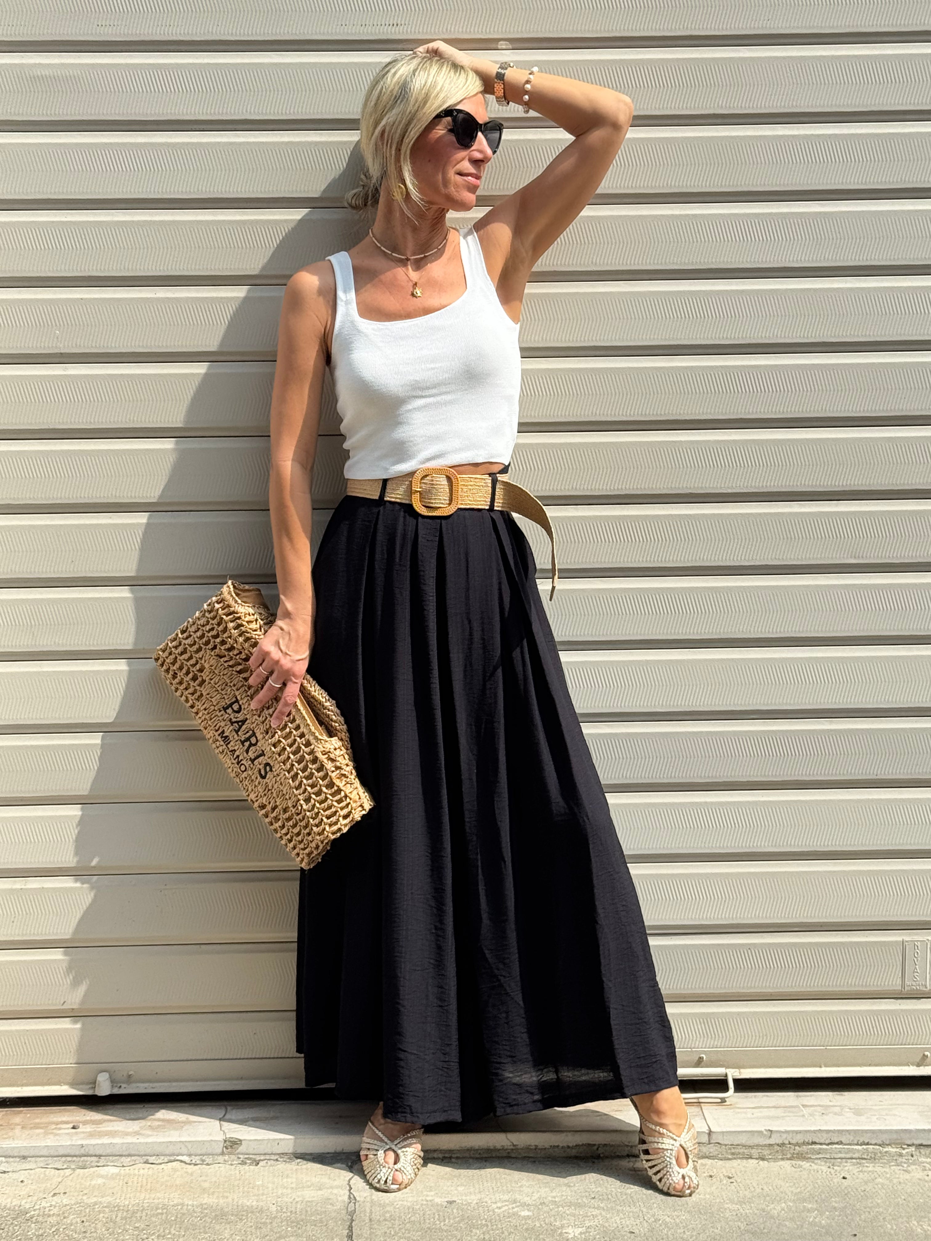 Gonna Pantalone Con Cintura