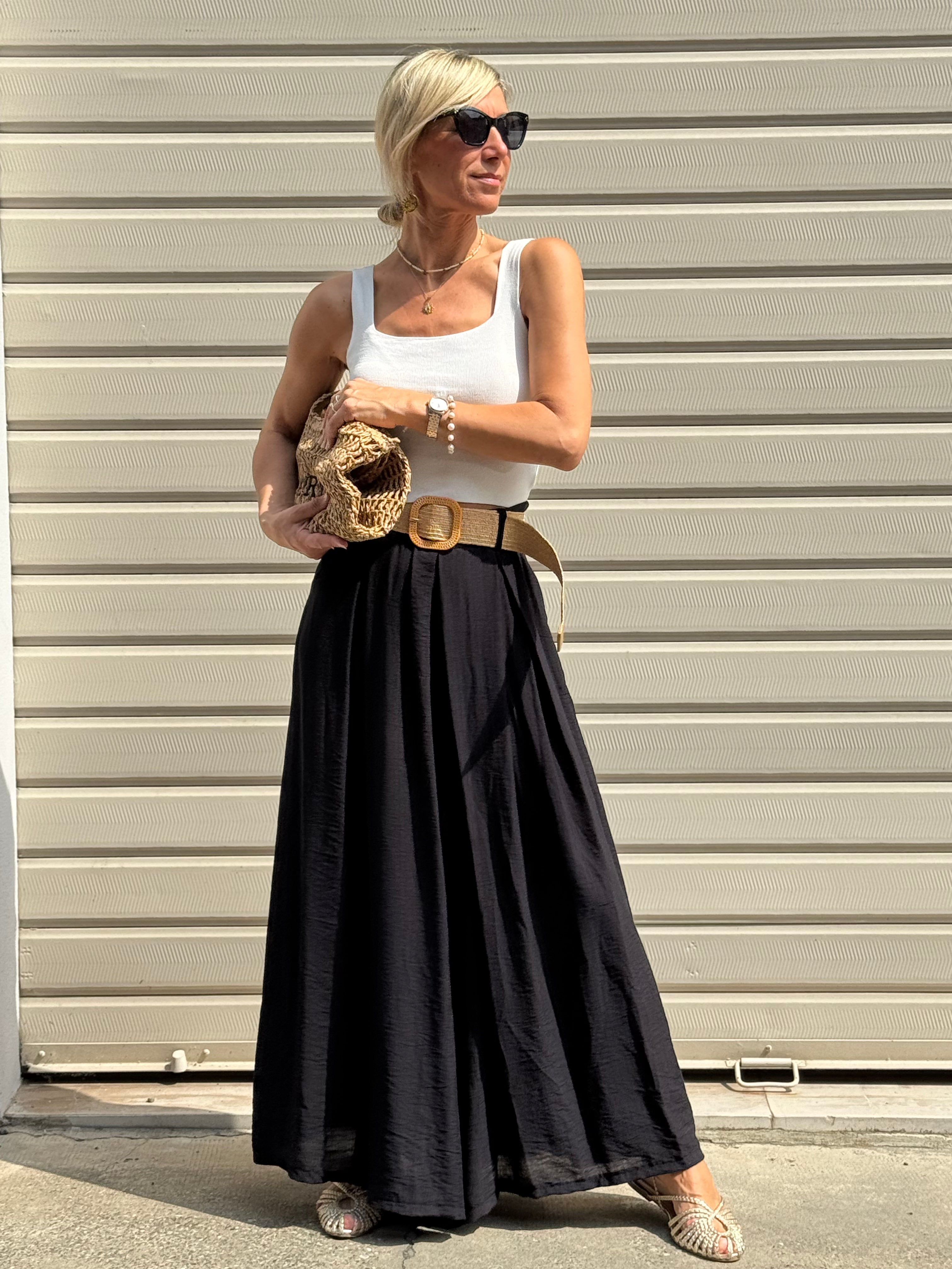 Gonna Pantalone Con Cintura