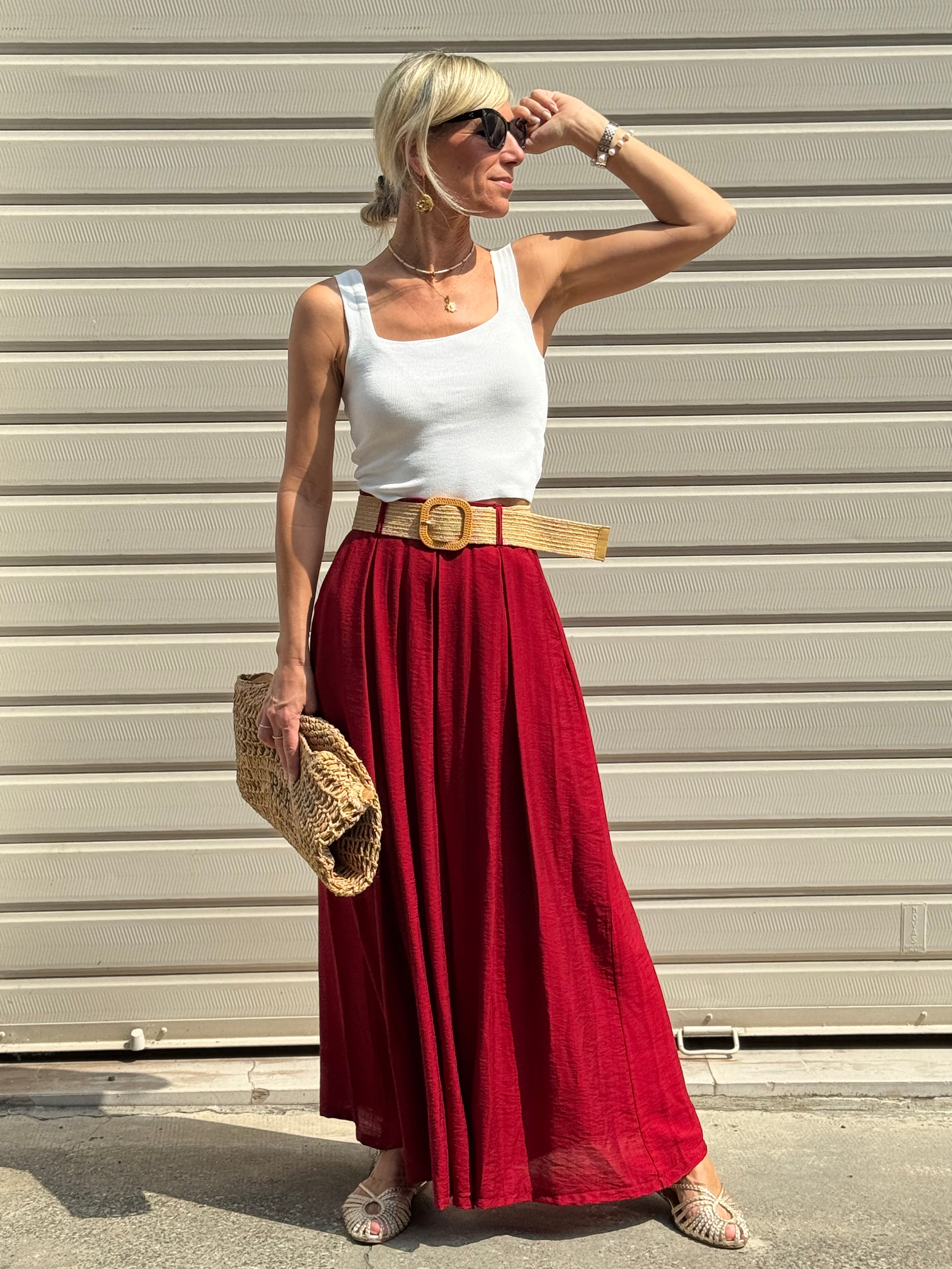 Gonna Pantalone Con Cintura