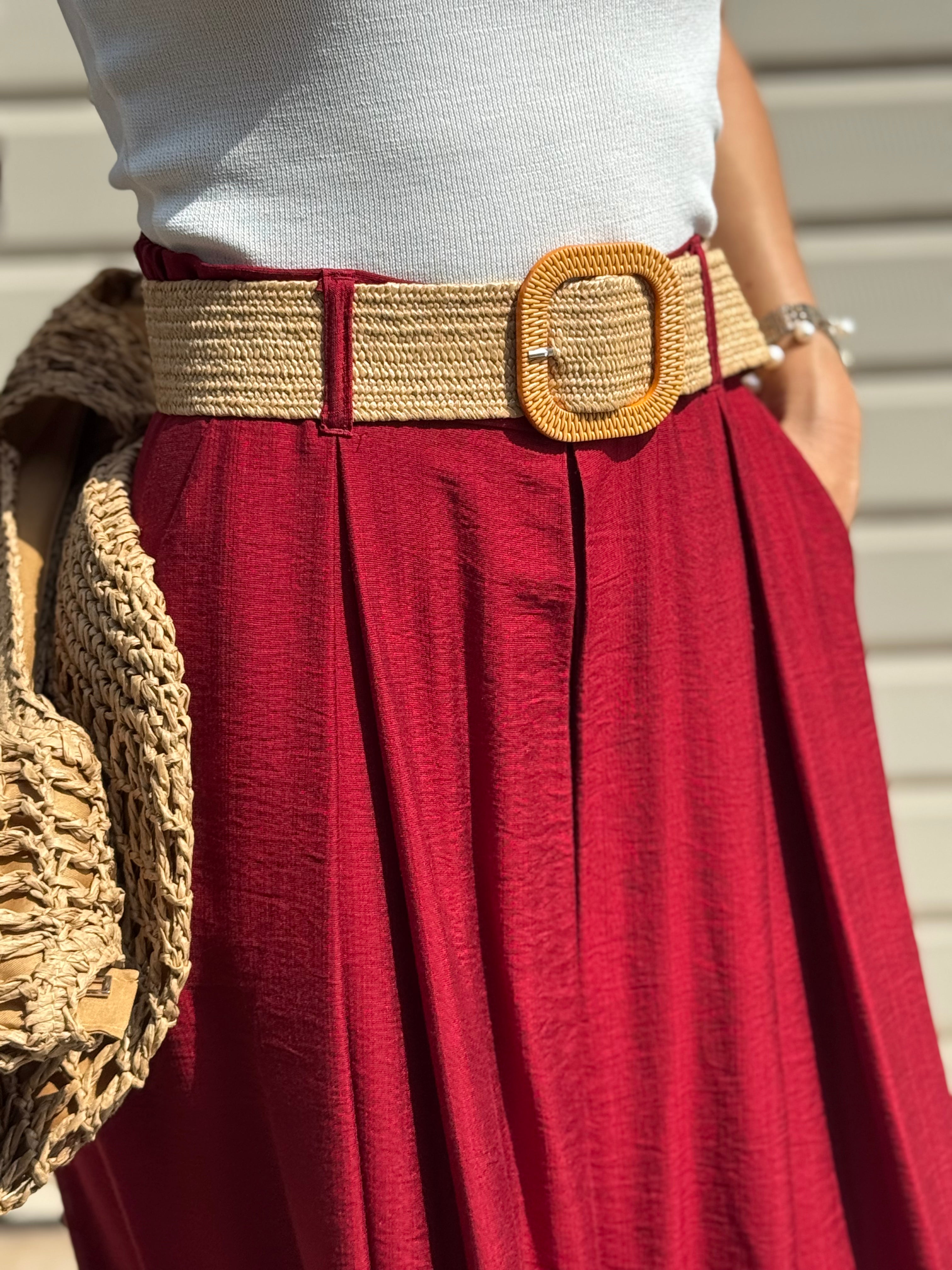 Gonna Pantalone Con Cintura