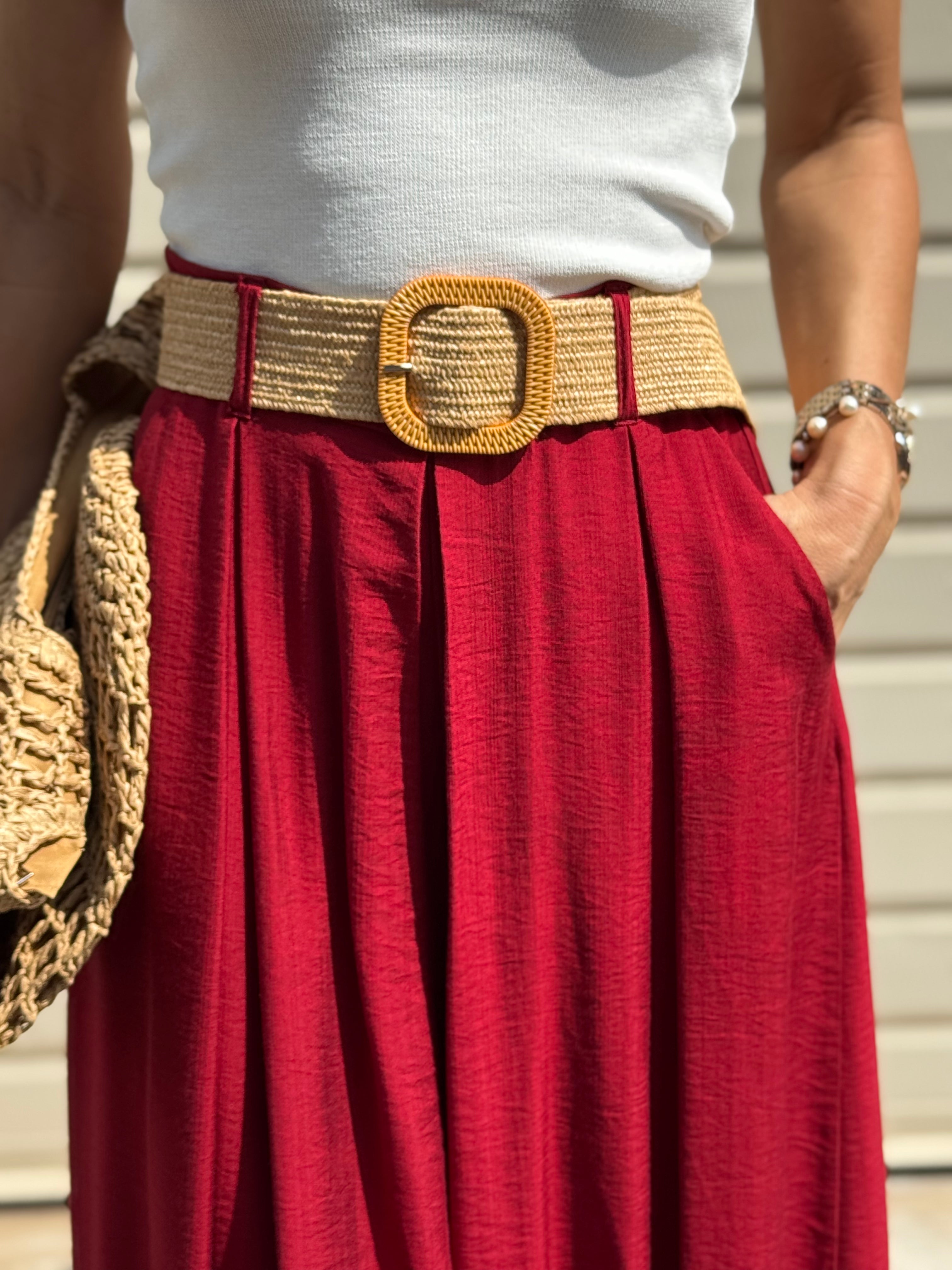 Gonna Pantalone Con Cintura