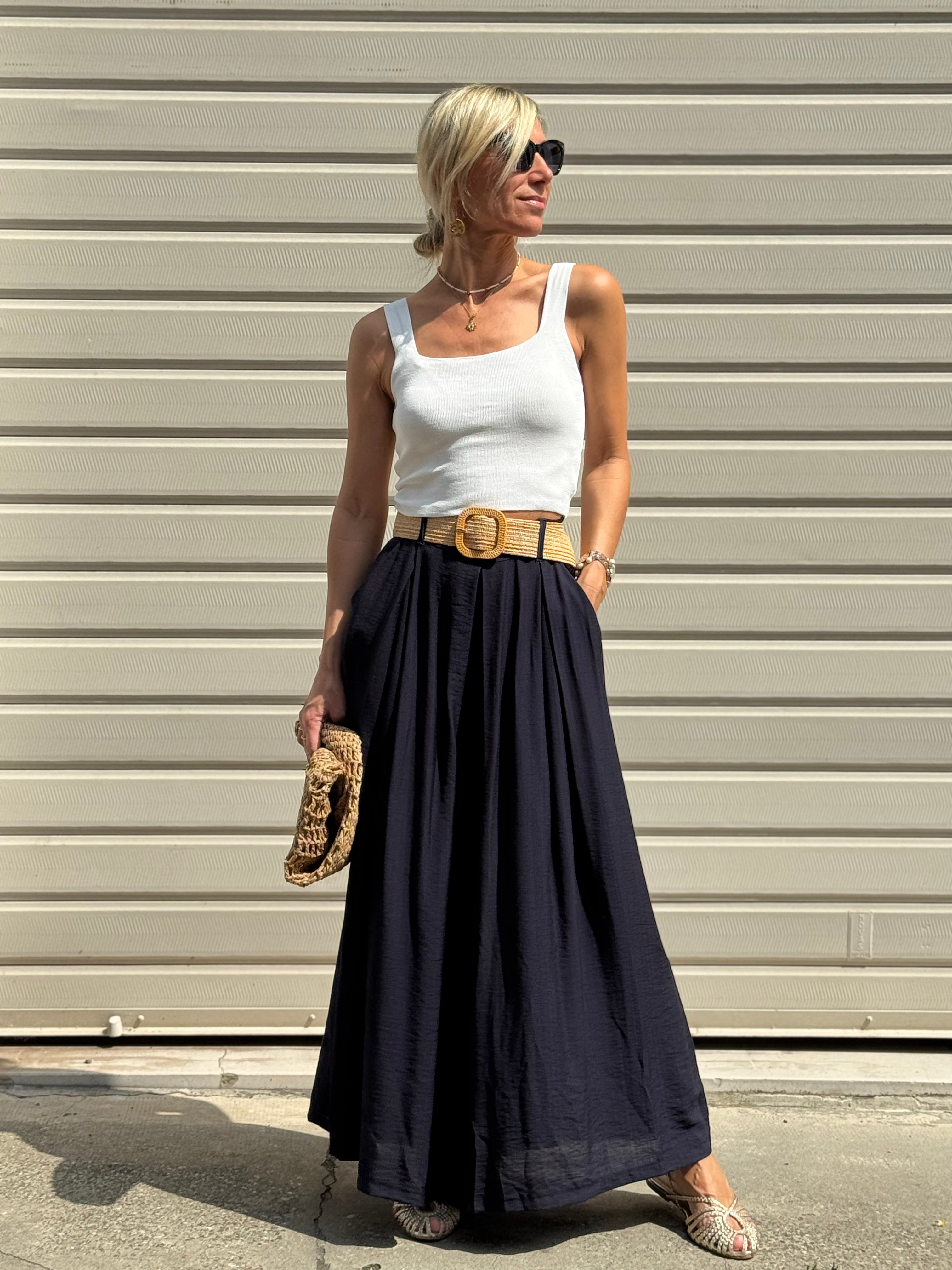 Gonna Pantalone Con Cintura