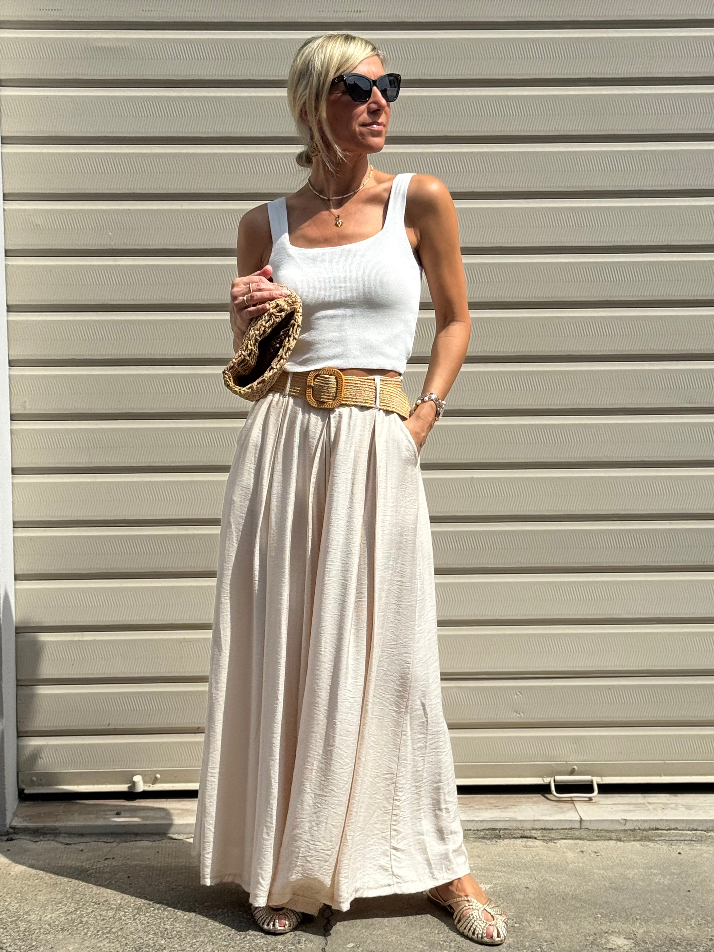 Gonna Pantalone Con Cintura