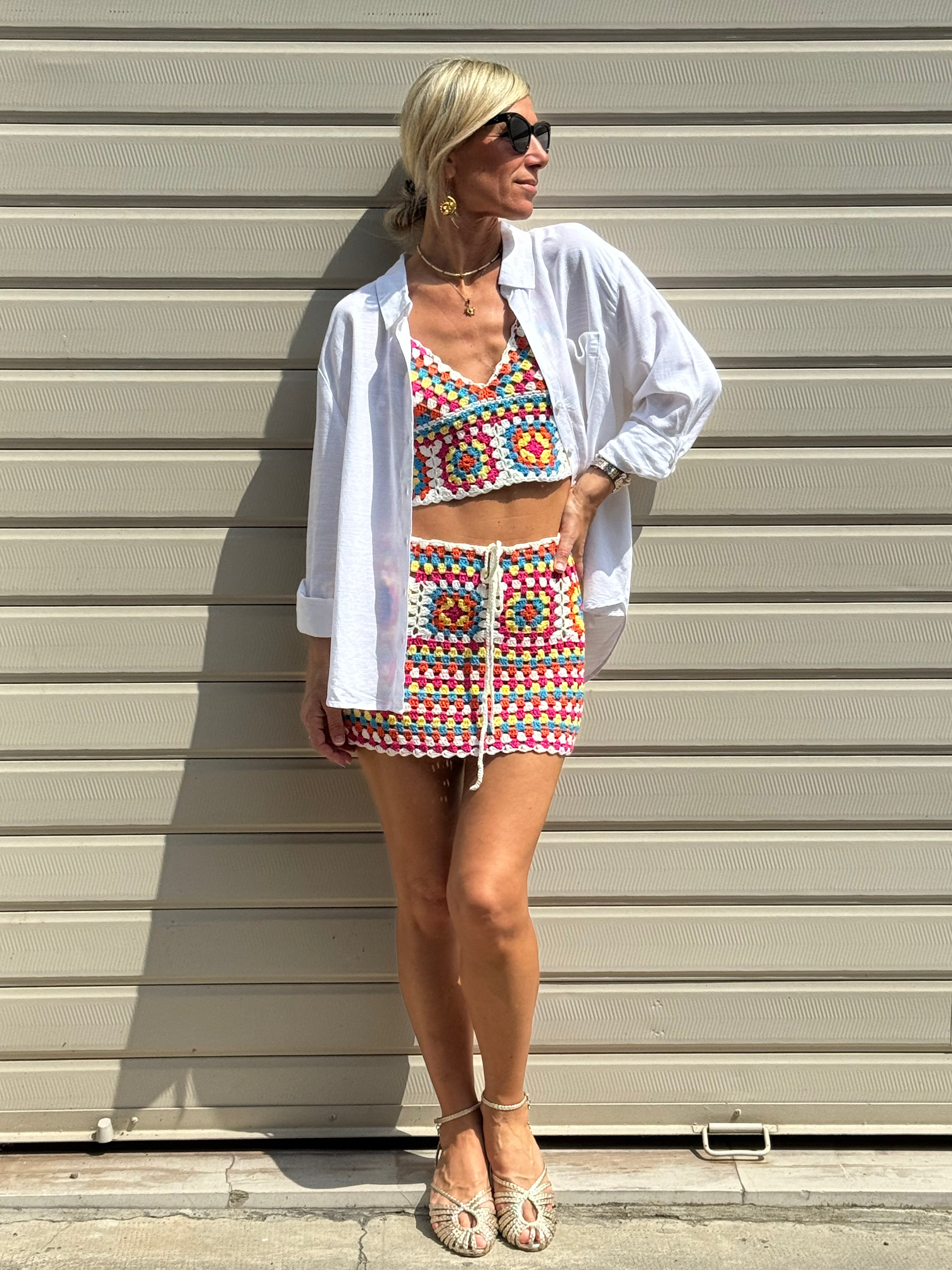 Coordinato Crochet Multicolor